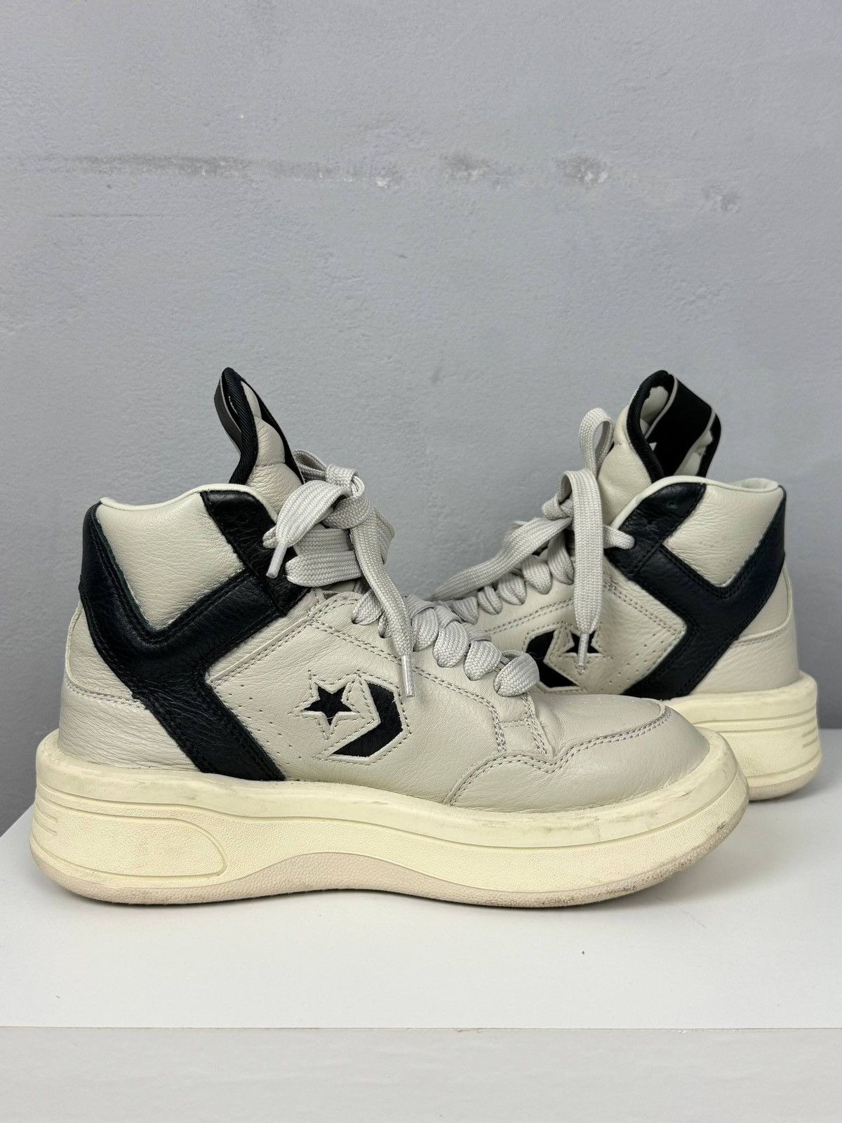 Converse × Rick Owens Drkshdw Rick Owens x Converse DRKSHDW TURBOWPN Mid Size US 7 / IT 37 - 7 Thumbnail