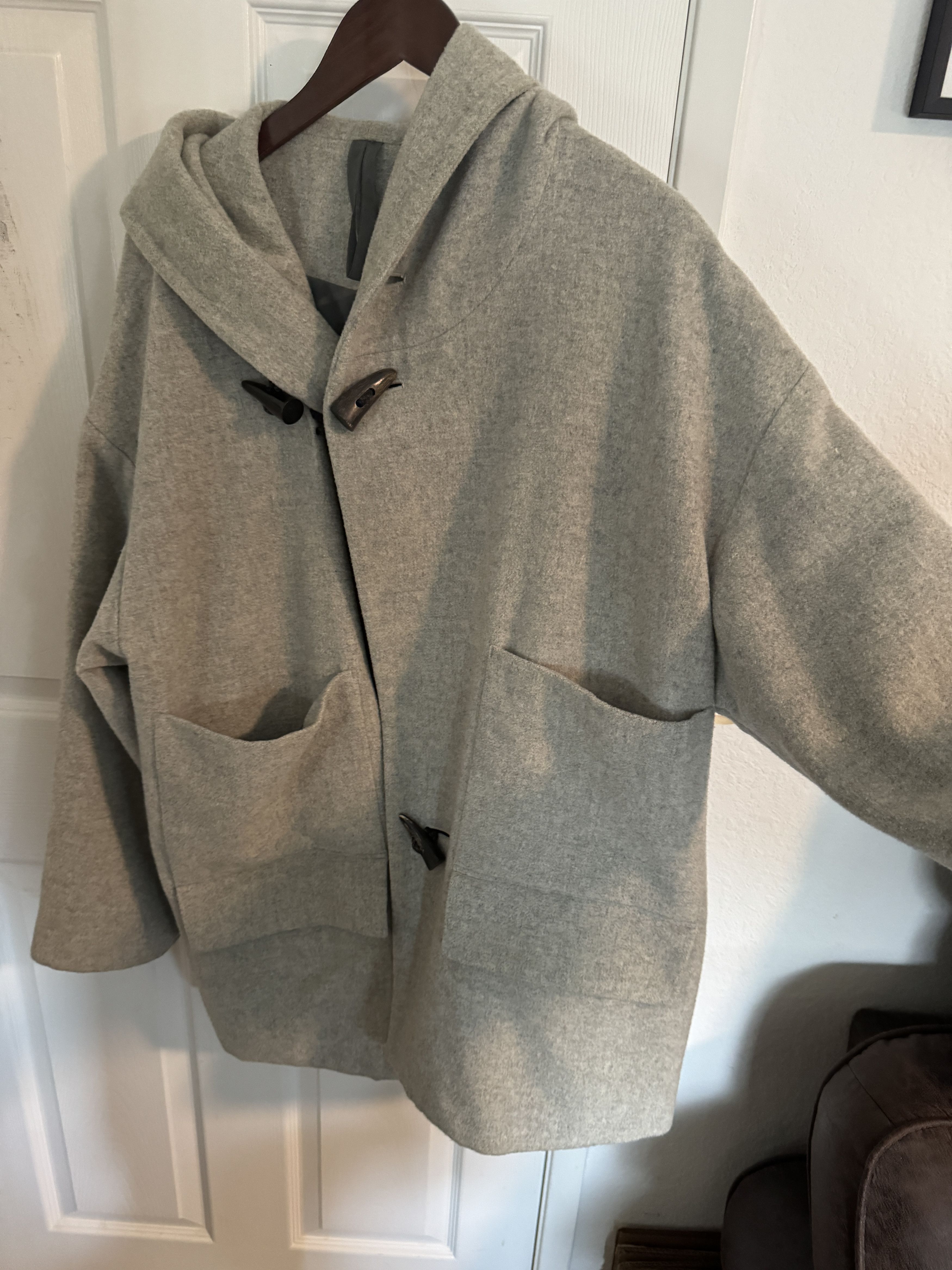 Edwina Horl oversized duffle coat jacket Size US L / EU 52-54 / 3 - 3 Thumbnail