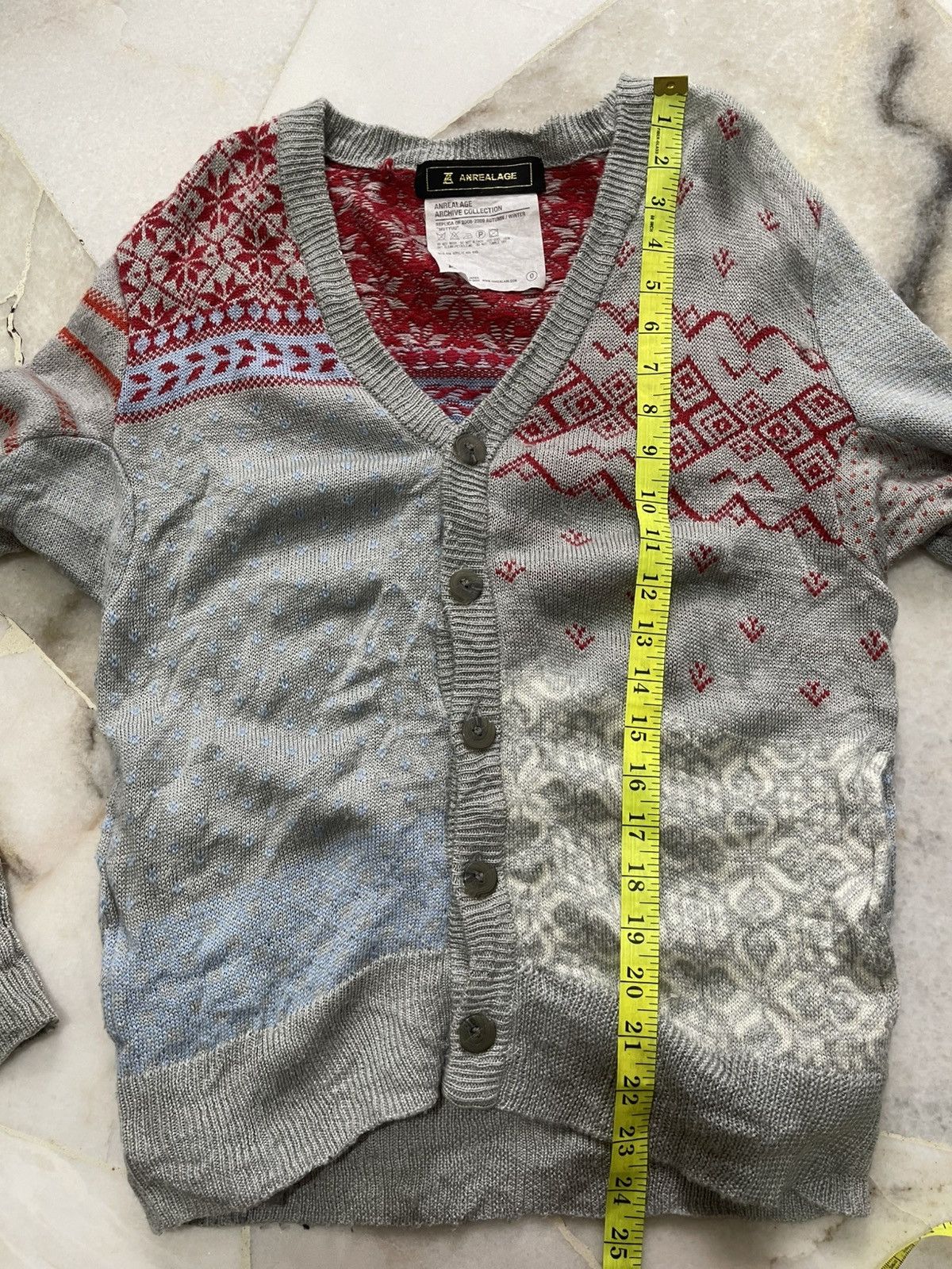 ANREALAGE Replica A/W 2008-2009 'MUTYUU' Cardigan Size US XS / EU 42 / 0 - 9 Thumbnail