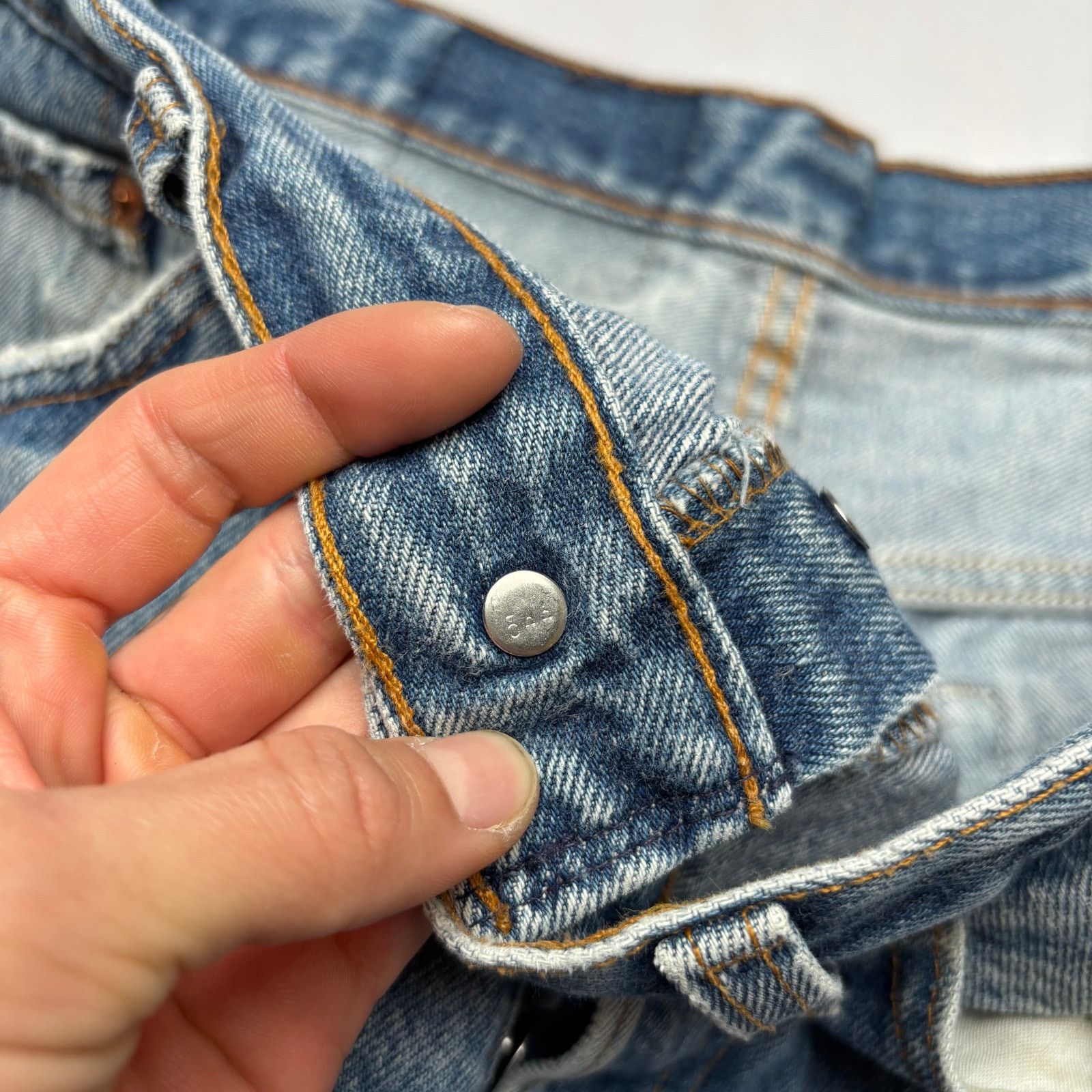 Levi's × Vintage VTG 90s Levi's 501 XX Made in USA Straight Leg Jeans 40x34 Size US 34 / EU 50 - 6 Thumbnail