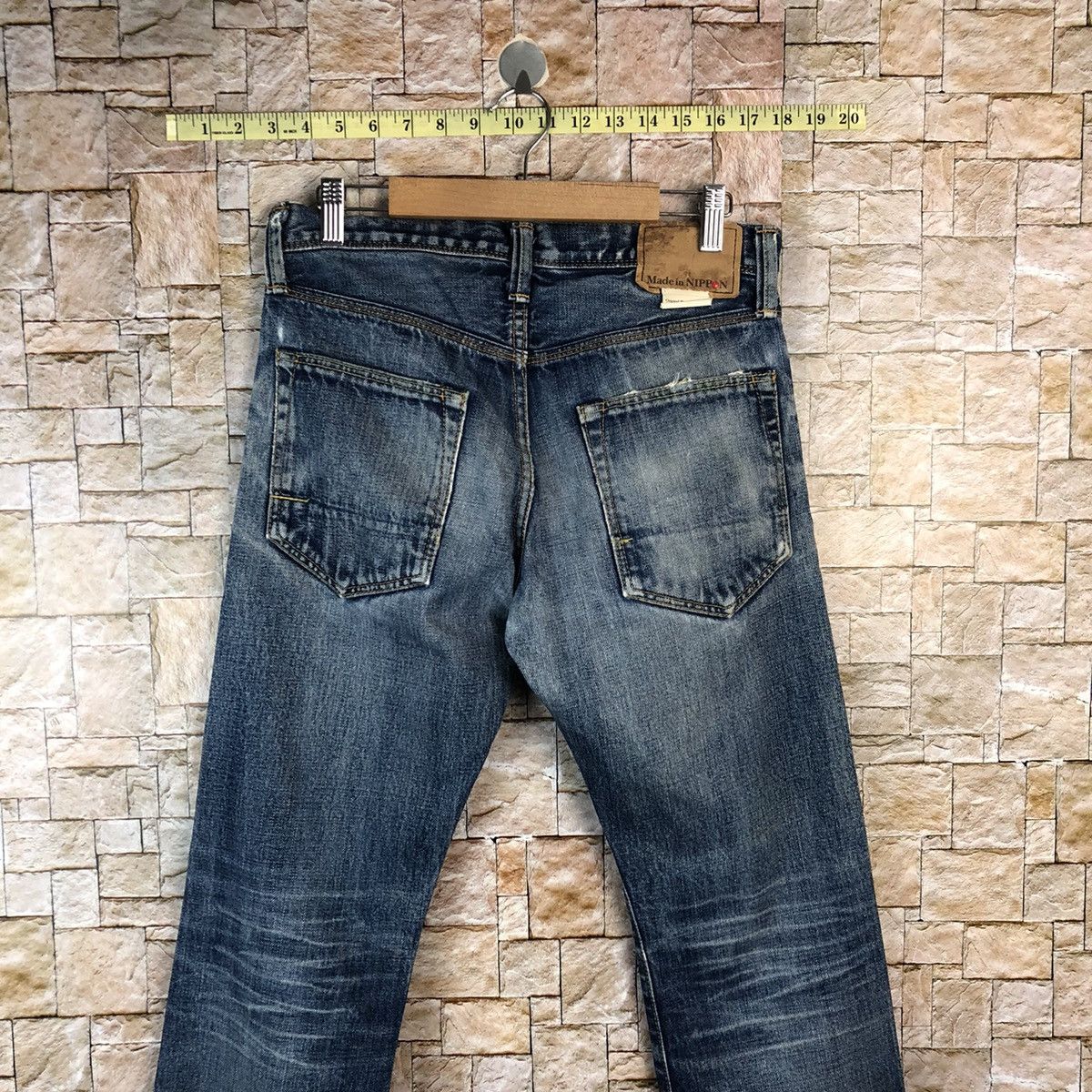 Japanese Brand Back Number Made In Nippon Denim Pants #A1122 Size US 29 - 13 Thumbnail