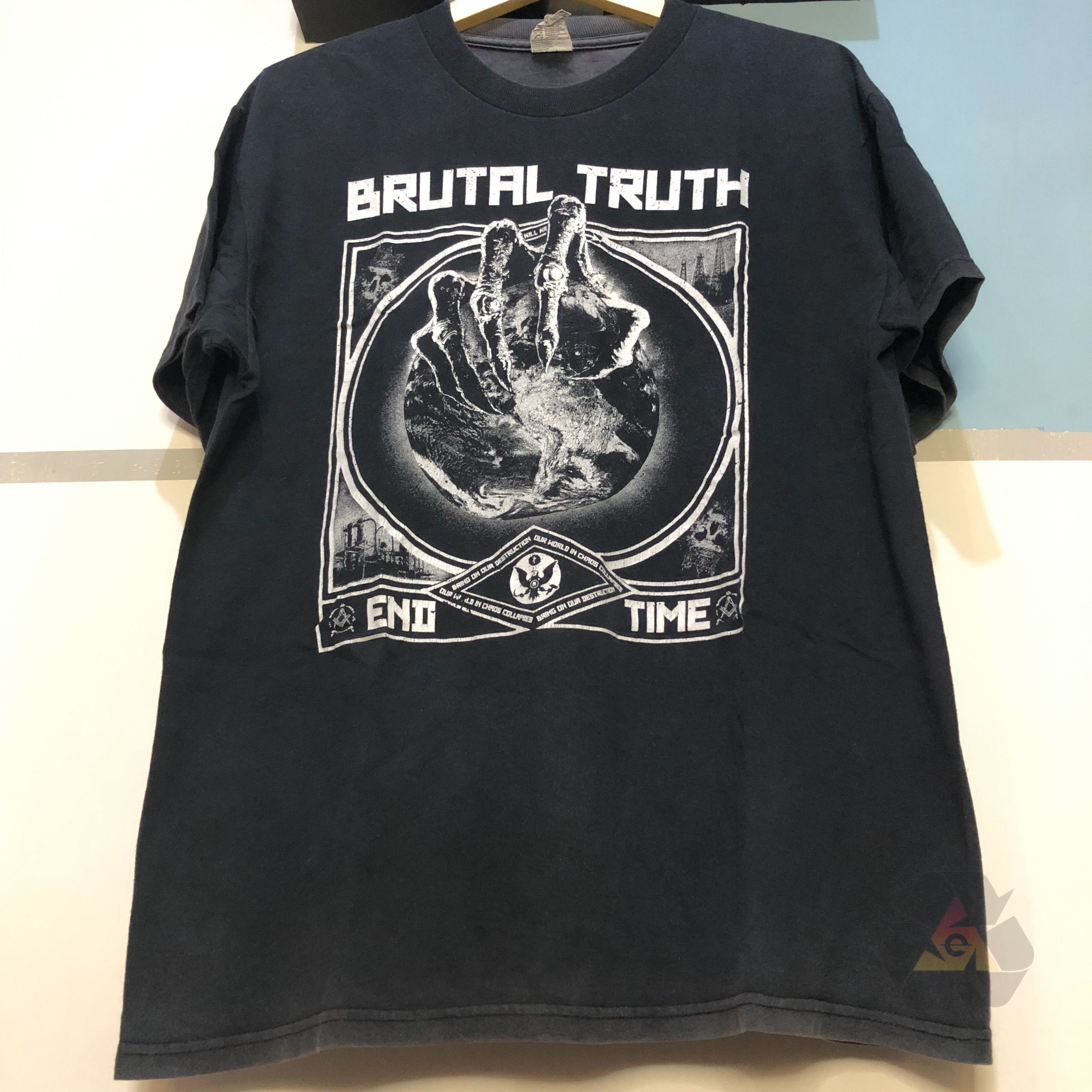Band Tees Brutal Truth End Time T-Shirt Y2K Size US L / EU 52-54 / 3 - 4 Thumbnail