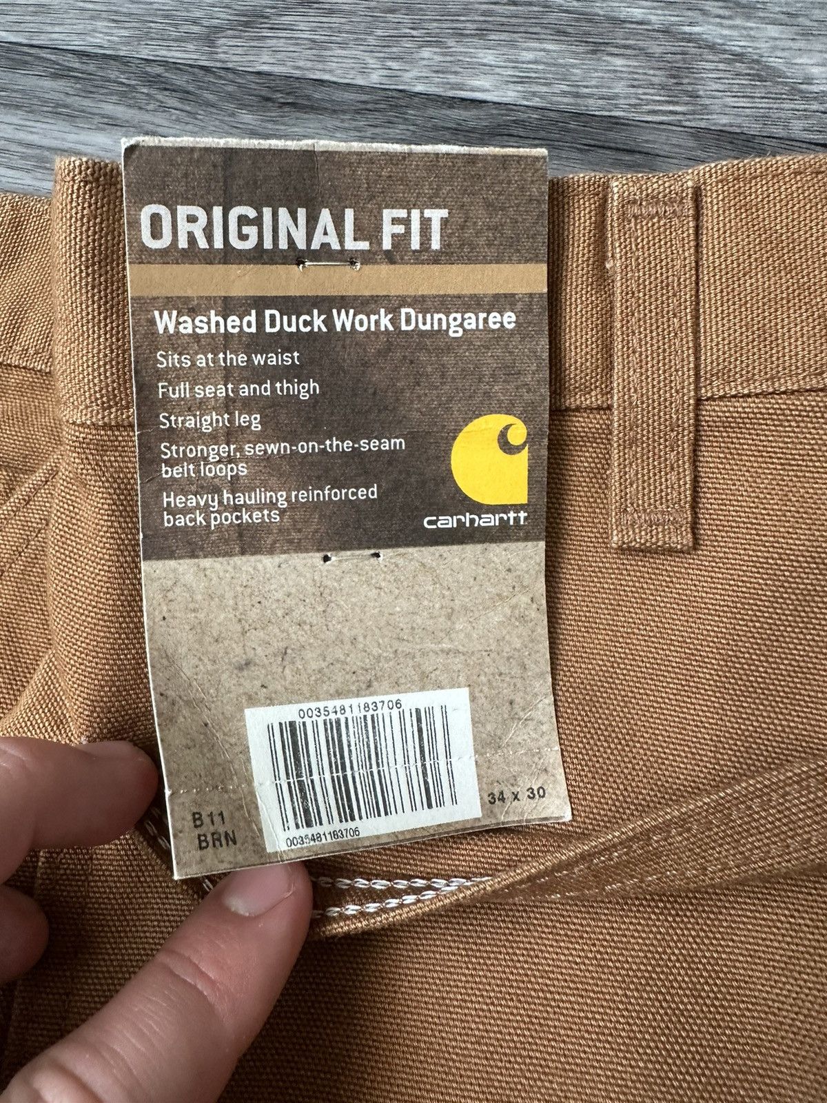 Carhartt × Vintage NEW Carhartt Vintage 34x30 Baggy Tan Carpenter Pants Size US 34 / EU 50 - 6 Thumbnail