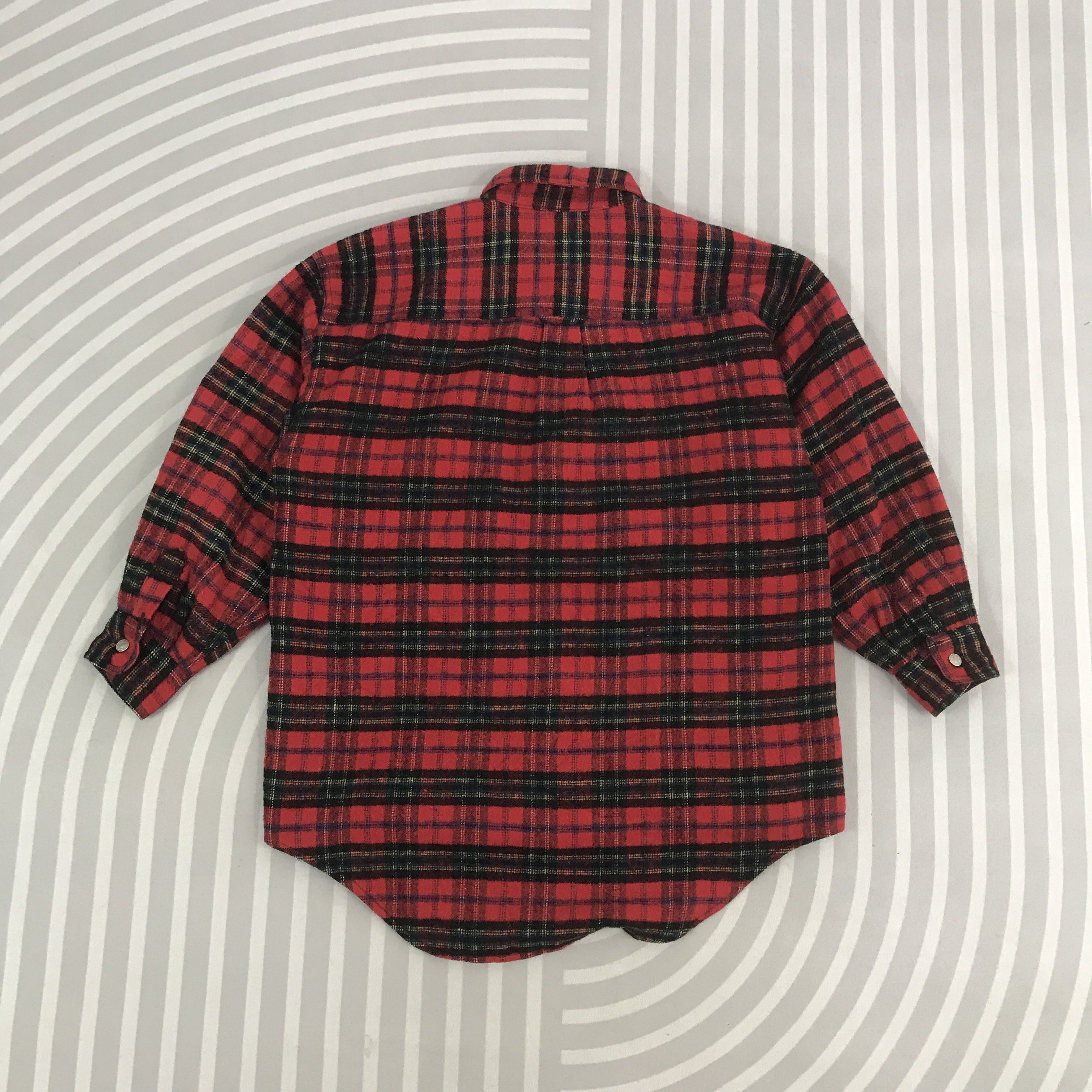 Japanese Brand × Vintage Vintage Romantic Flannel design button Jacket Size US L / EU 52-54 / 3 - 2 Thumbnail