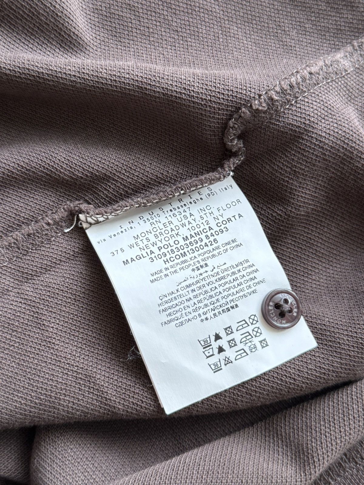 Moncler Moncler Maglia Polo Manica Corta Polo Tshirt Size US L / EU 52-54 / 3 - 6 Thumbnail