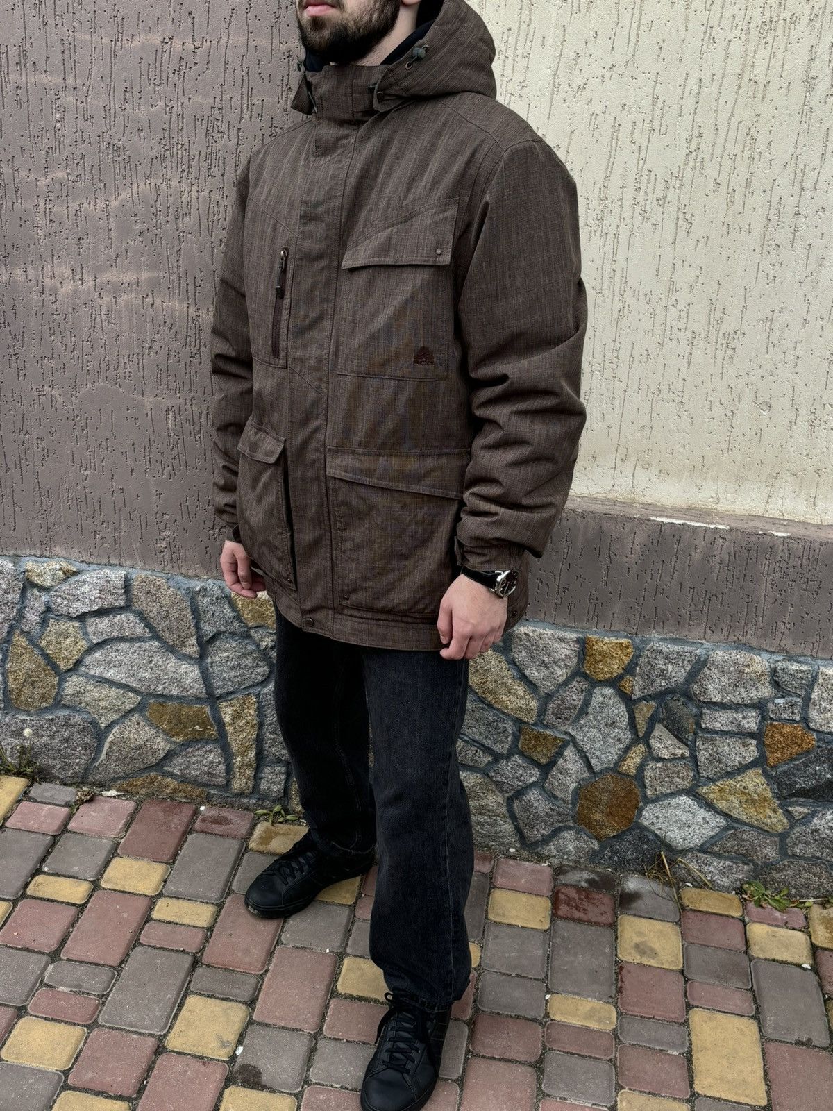 Stussy × Vintage Vintage Stussy Tactical Multipocket Zipper Jacket 