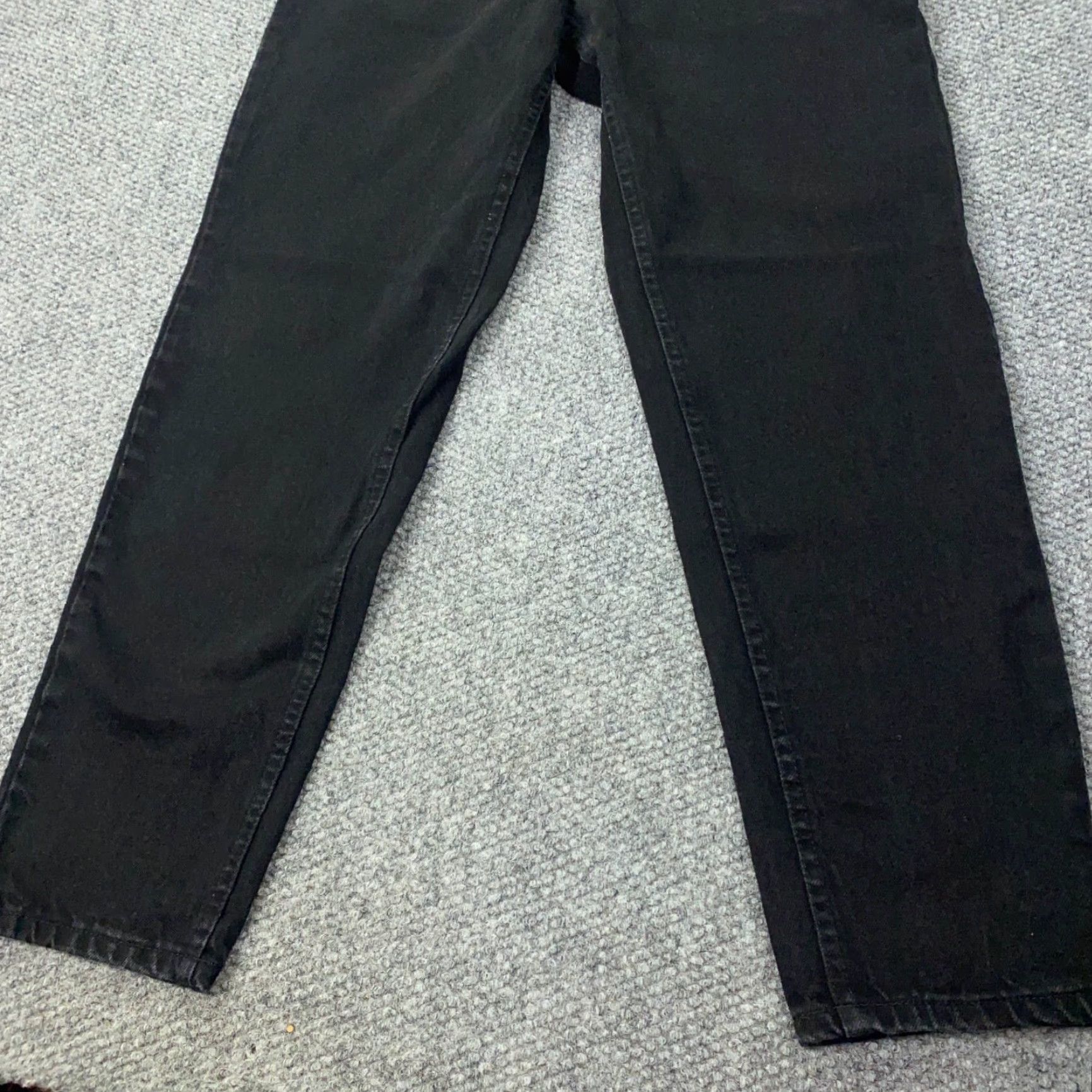 Lee VINTAGE Lee Jeans Womens Size 16L Black High Rise Tapered 30x31 Made in USA Size 38" / US 16 / IT 52 - 6 Thumbnail