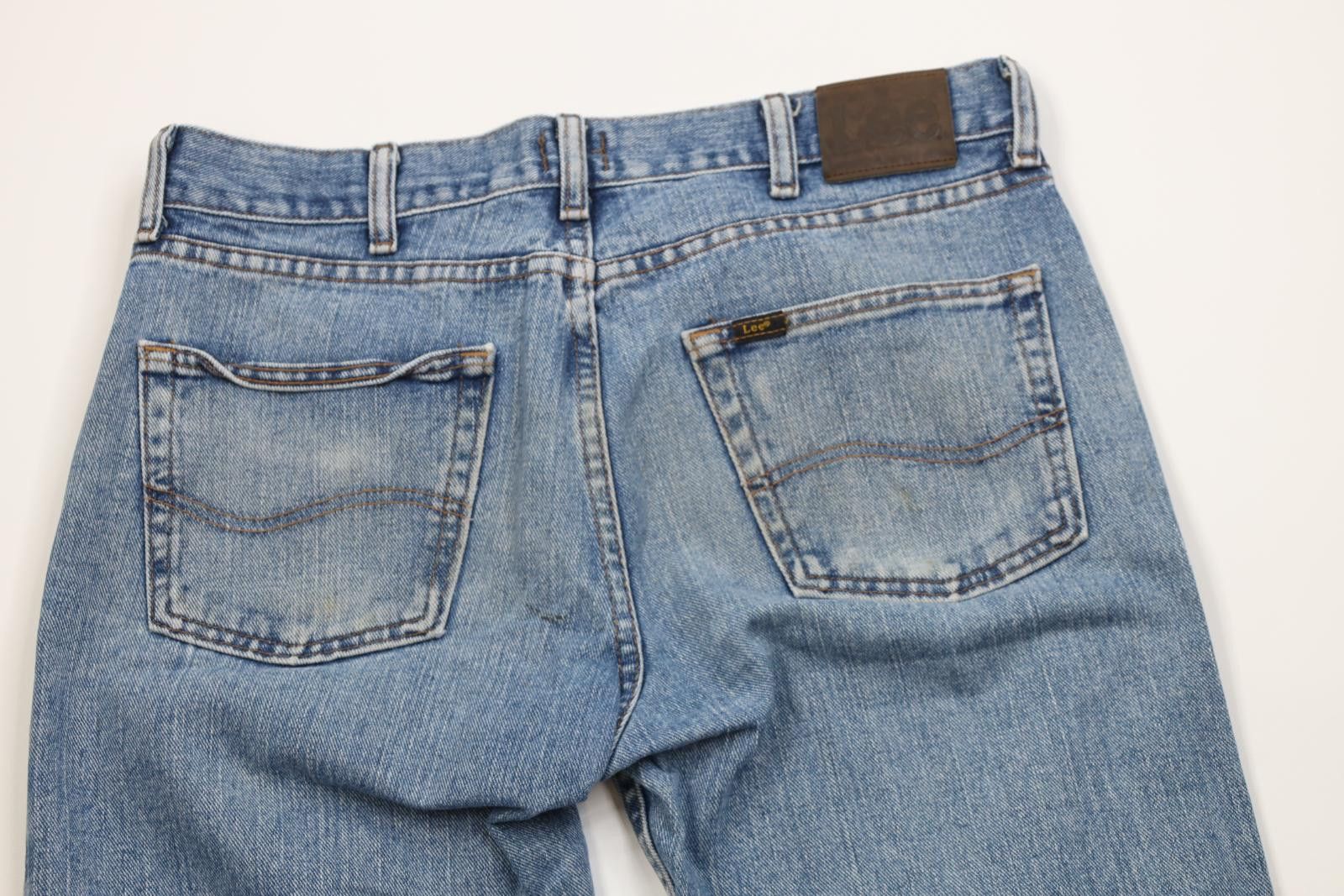 Lee Vintage Y2K Lee Regular Straight Leg Denim Jeans Blue Cotton Size US 33 - 11 Thumbnail