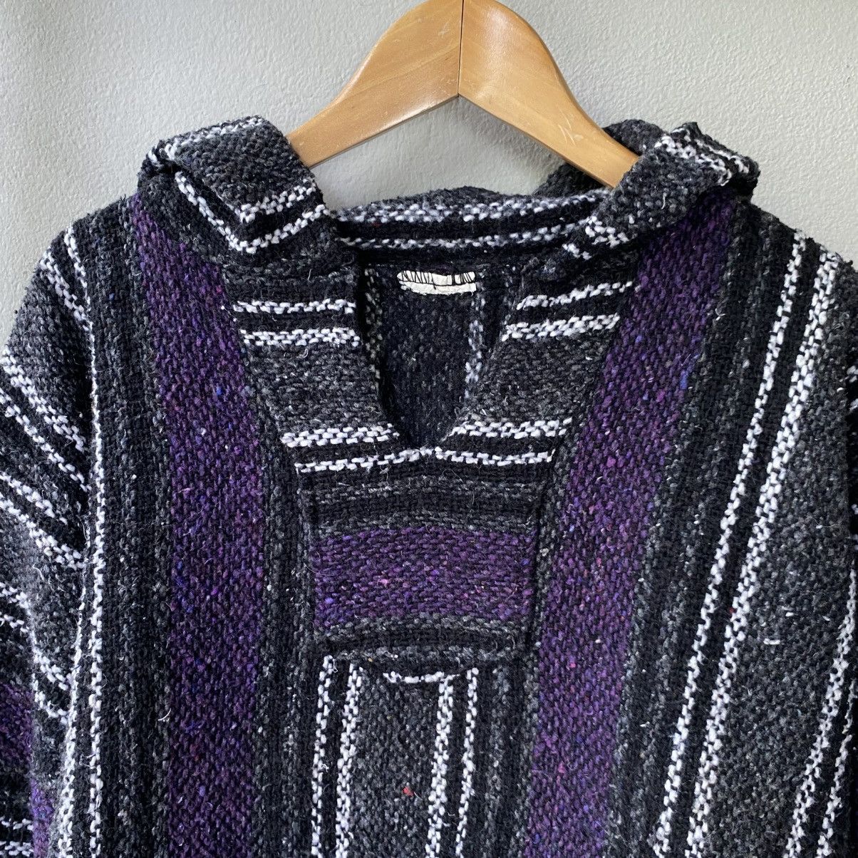 Vintage Black & Purple Striped Baja Hoodie Size US M / EU 48-50 / 2 - 7 Thumbnail