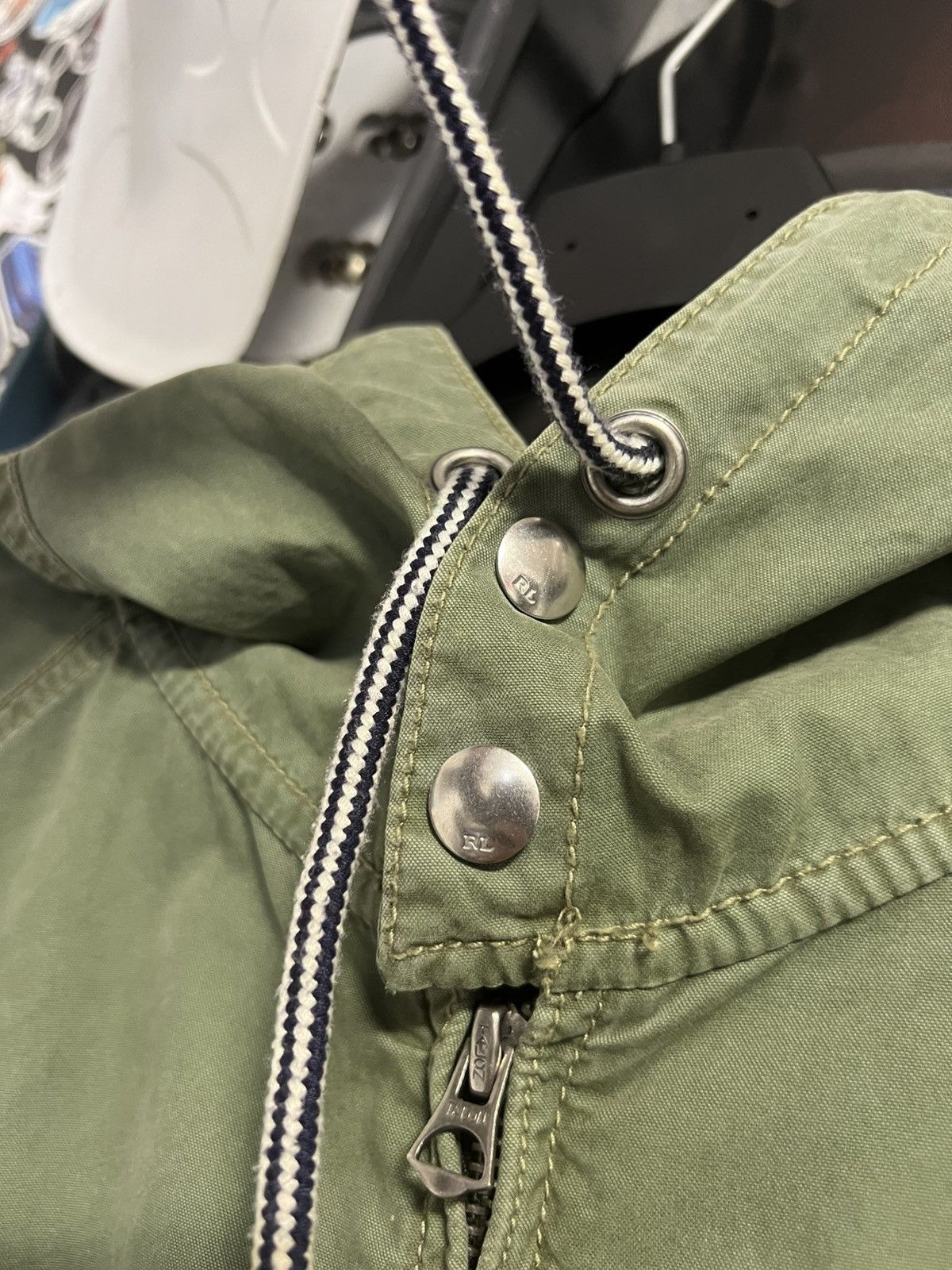 Polo Ralph Lauren × Vintage POLO RALPH LAUREN Military Jacket Green Big Pony Cotton Size US XL / EU 56 / 4 - 6 Thumbnail