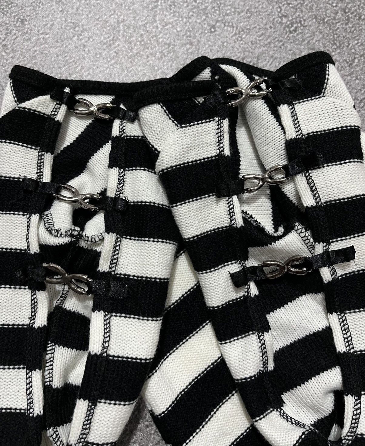 RARE D.I.A. Cardigan Striped Party Cardigan Yasuyuki Ishii