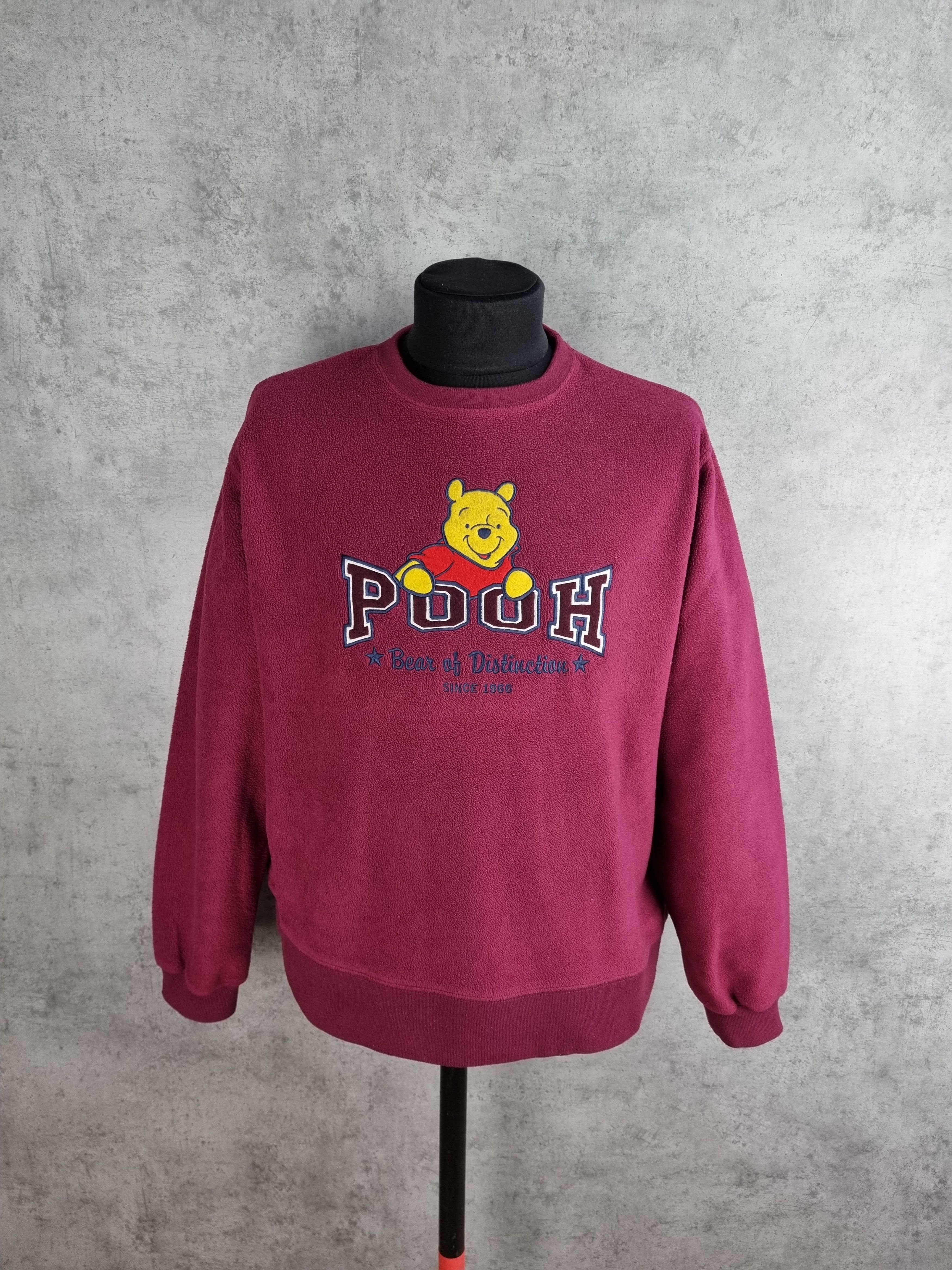 Cartoon Network × Disney × Vintage Fleece Vintage 90s Disney Pooh Big Logo Sweatshirt Size US L / EU 52-54 / 3 - 1 Thumbnail
