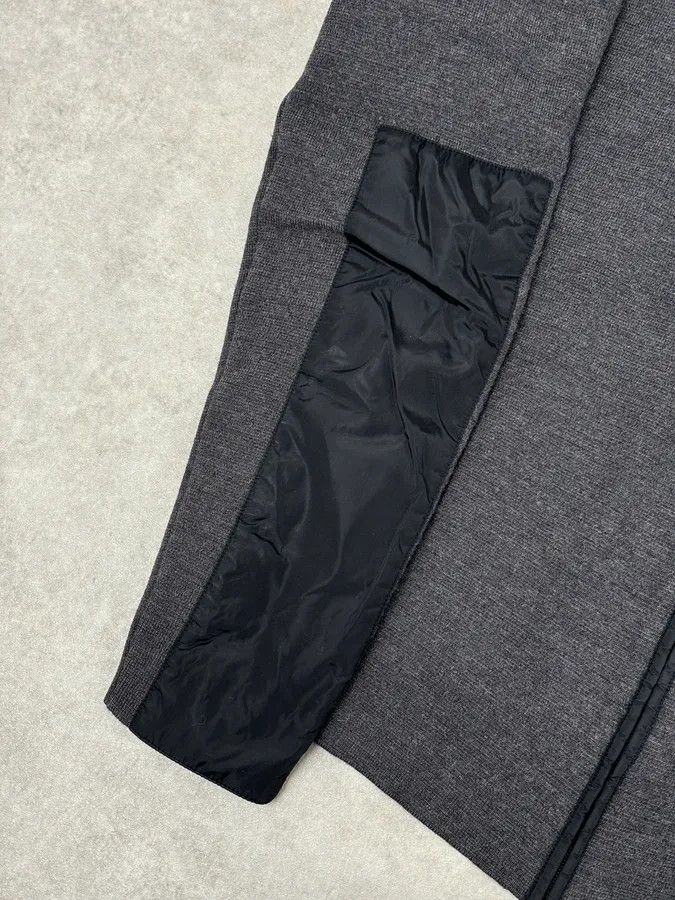 Prada AW2007 Prada Grey Wool Blend Nylon Sleeves Track Jacket Size US M / EU 48-50 / 2 - 8 Thumbnail