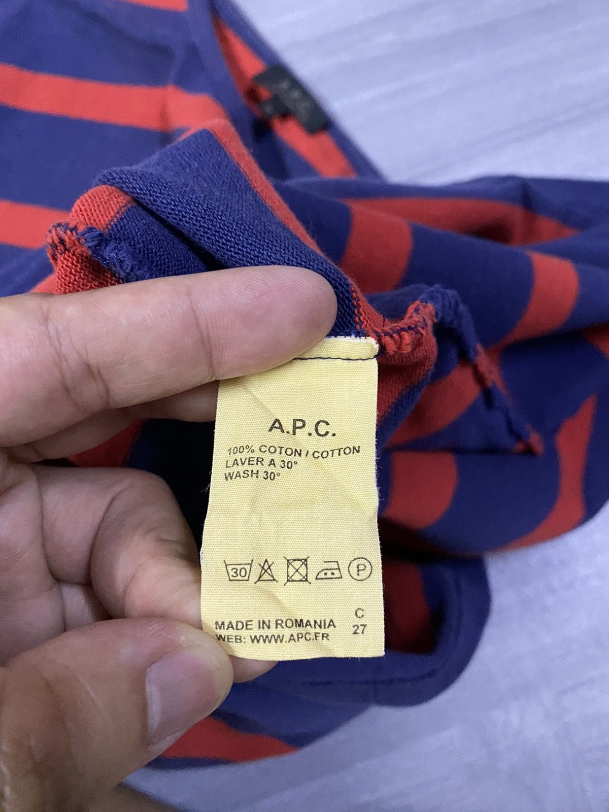 A.P.C. A.P.C Striped Tee Size US M / EU 48-50 / 2 - 9 Thumbnail