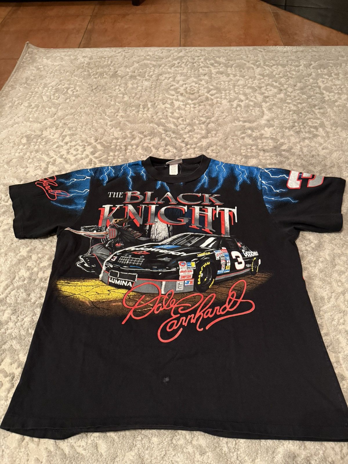 NASCAR × Vintage Vintage dale earnhart “Black Knight” T shirt Size US XL / EU 56 / 4 - 5 Thumbnail