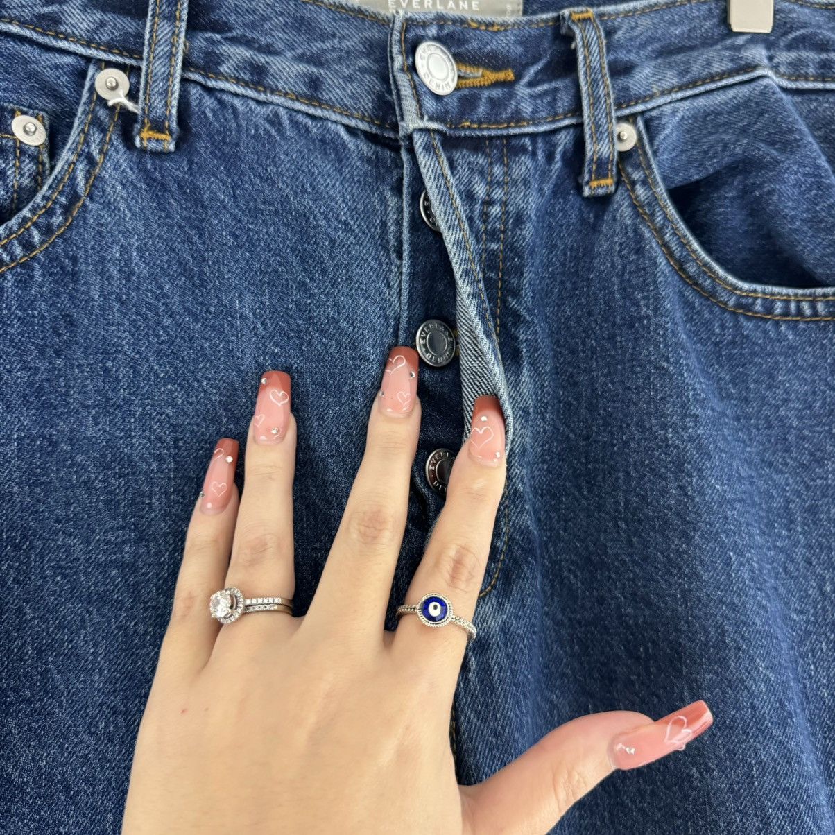 Everlane EVERLANE High Waisted Button Fly The 90s Cheeky Cropped Jean Size 26" / US 2 / IT 38 - 6 Thumbnail