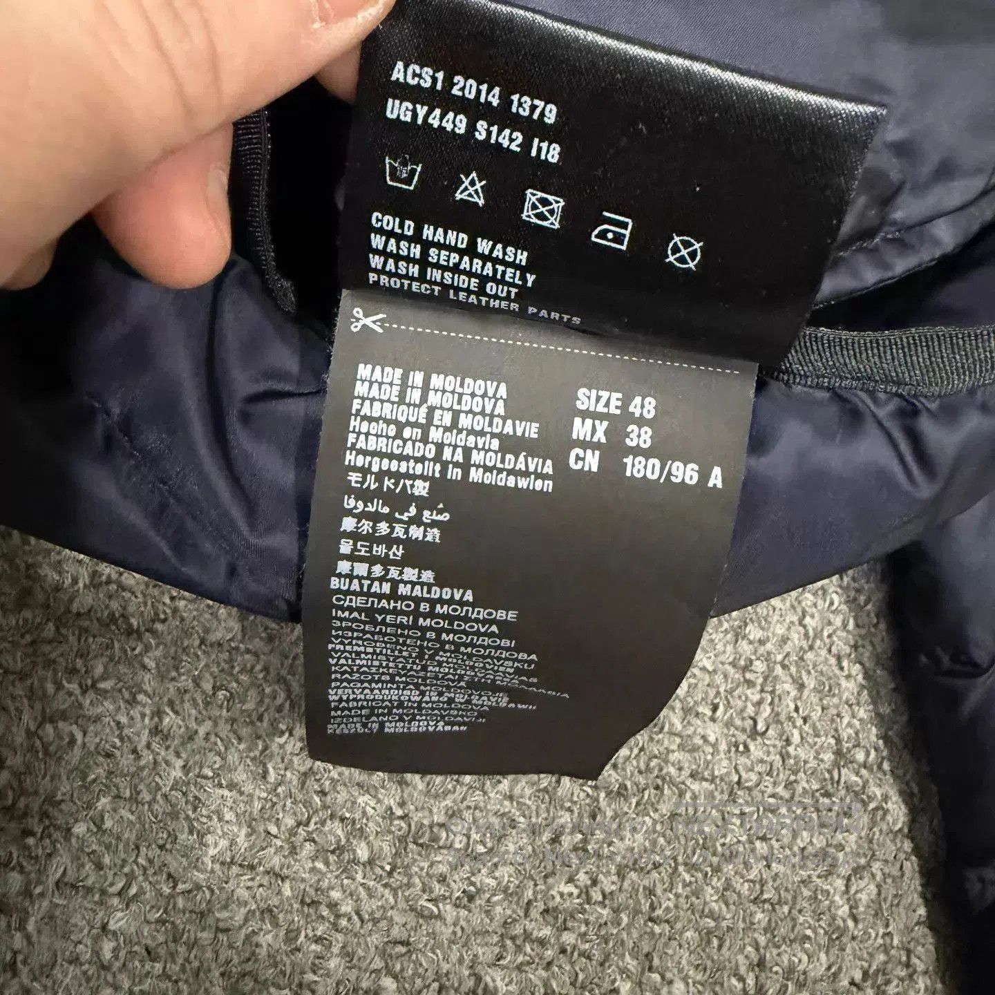 Prada Blue Puffer Jacket with Zip Closure. Size US M / EU 48-50 / 2 - 5 Thumbnail