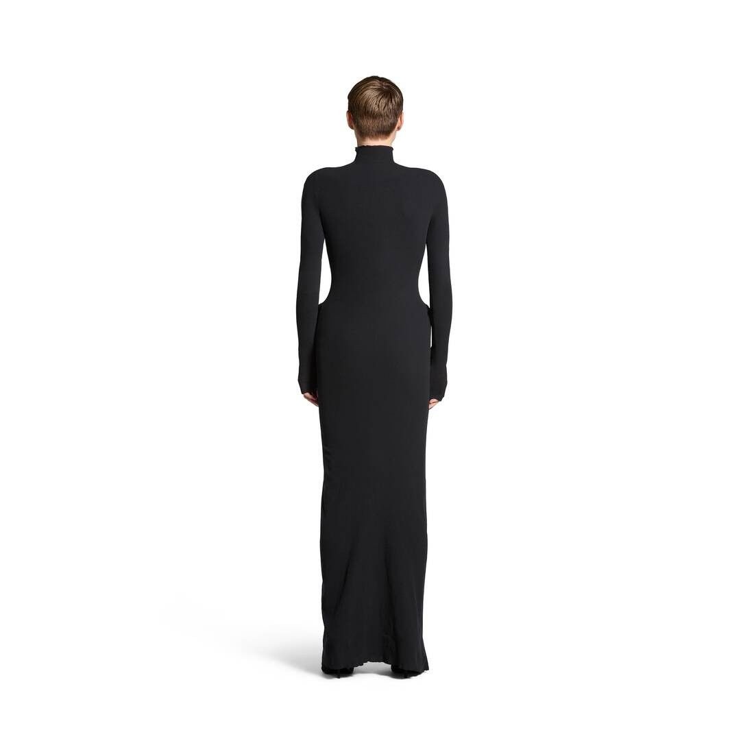 Balenciaga oc11z1125 Cover Dress in Black Size M / US 6-8 / IT 42-44 - 4 Thumbnail