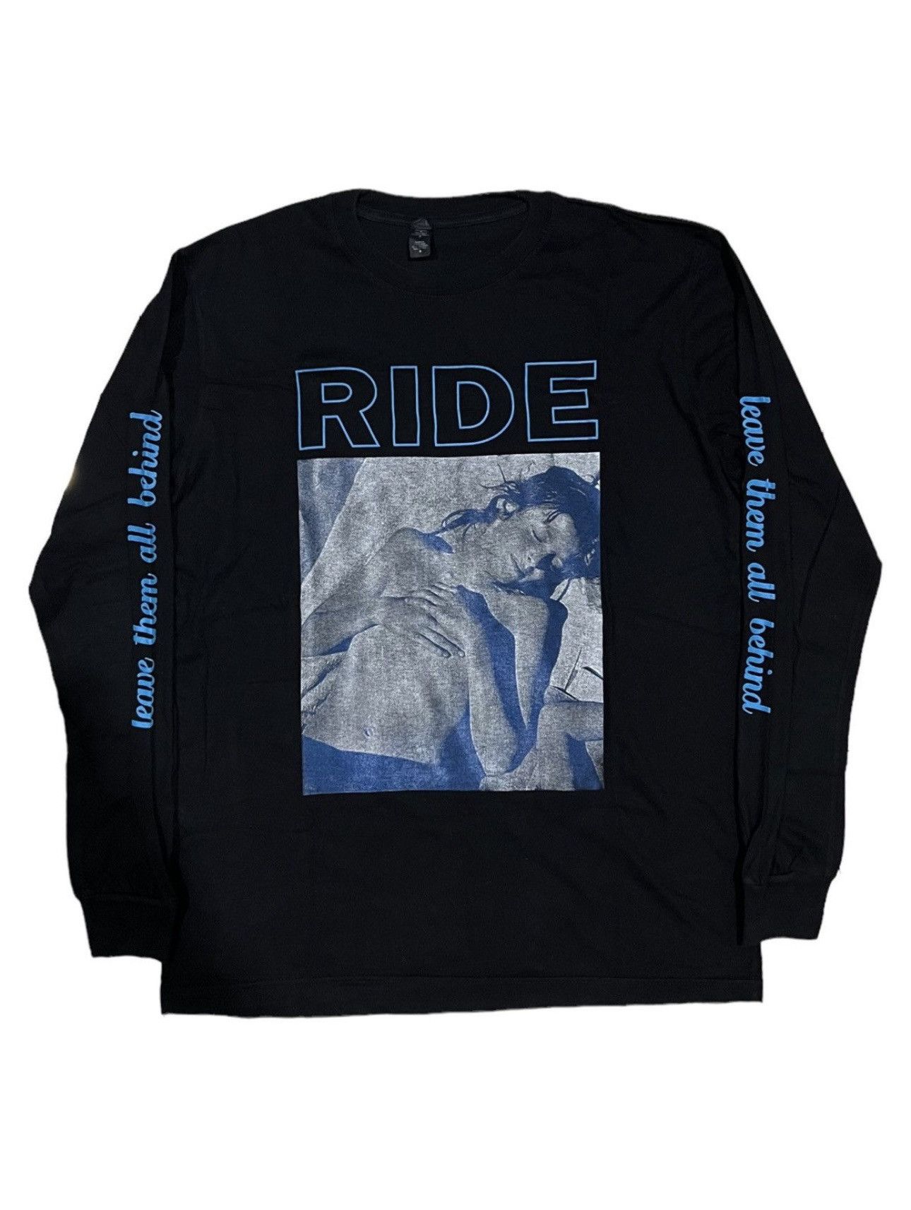 VERY RARE VINTAGE T SHIRTS LONGSLEEVE BAND RIDE BRITISH POP