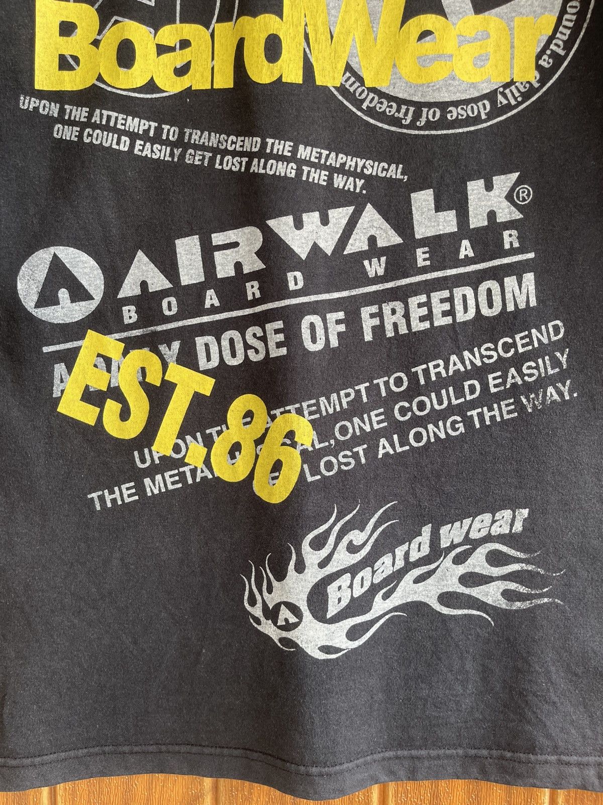 Airwalk Vintage 90s🔥AIRWALK🔥BoardWear Humor Faded Tee Size US M / EU 48-50 / 2 - 8 Thumbnail