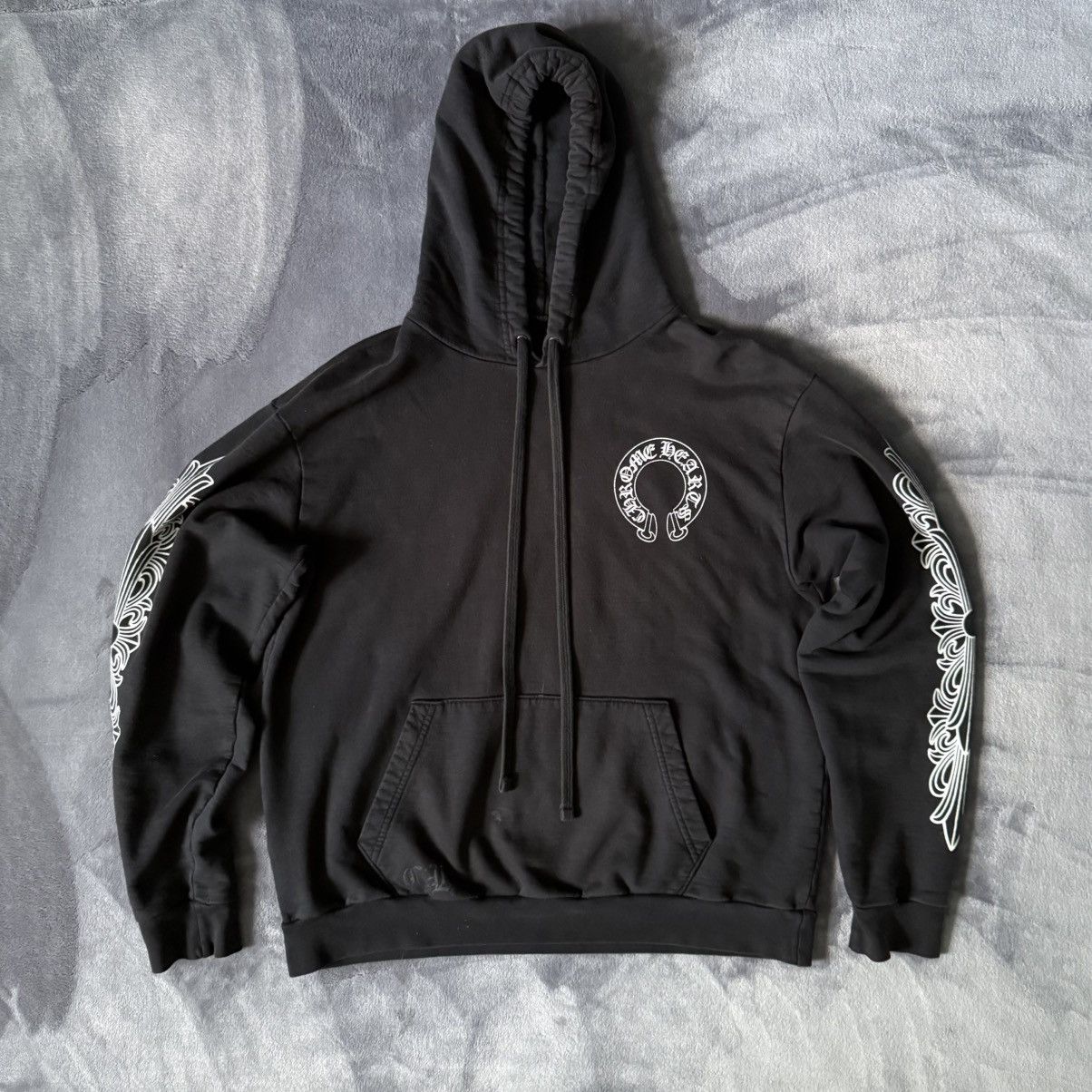 Chrome Hearts Chrome Hearts Floral Horseshoe Hoodie | Grailed