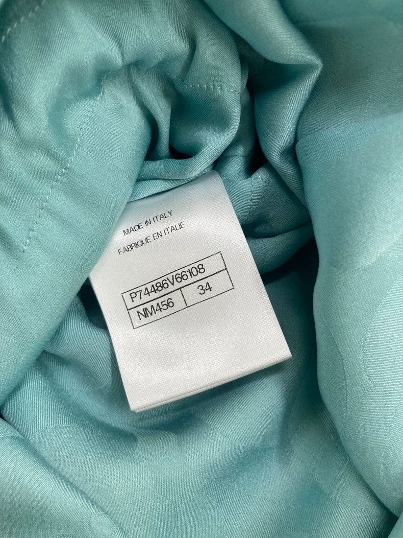 Chanel Chanel 23P Lake Blue Silk Drawstring Windbreaker Jacket Size XXS / US 00 / IT 34 - 5 Thumbnail