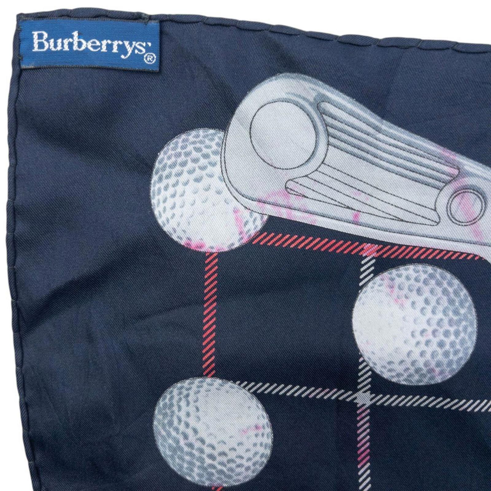 Burberry Vintage 90s Burberry Golf Club Silk Scarf Size ONE SIZE - 6 Thumbnail