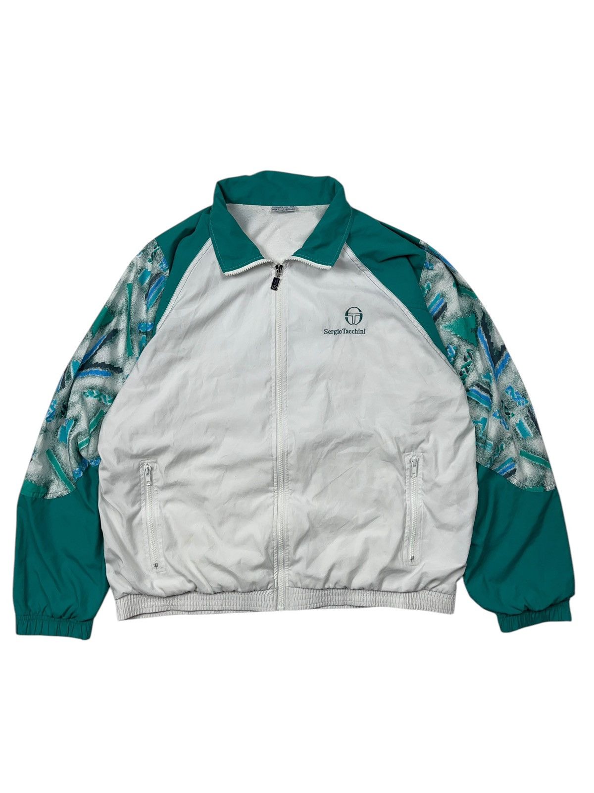 Vintage 90s Sergio Tacchini Windbreaker Track Jacket
