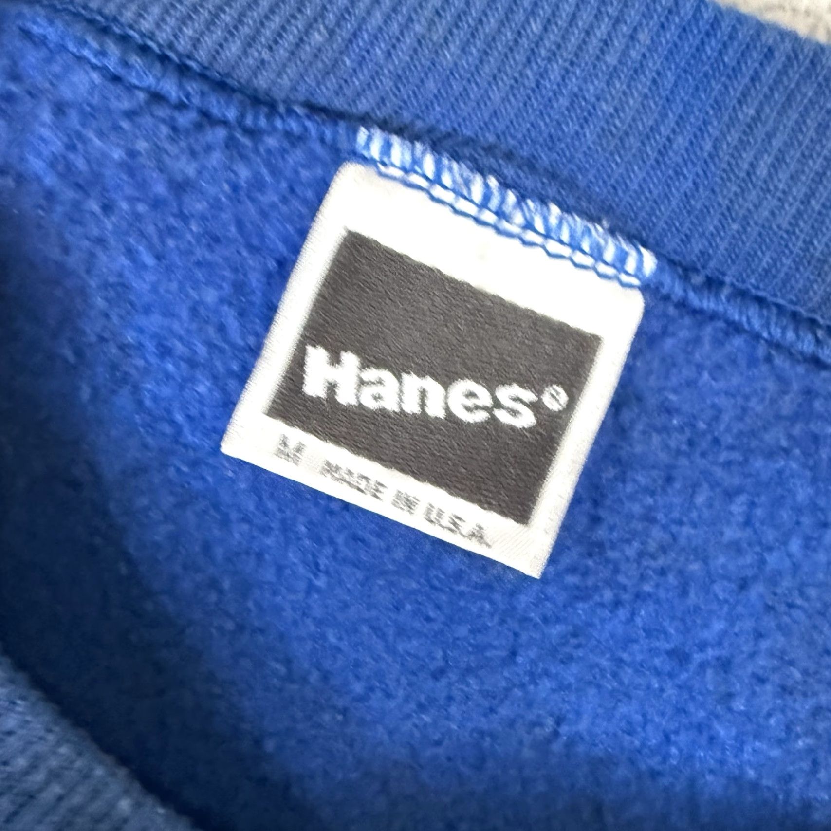 Hanes VINTAGE Grandma Sweatshirt Hanes Unisex Adults Sweatshirt M Blue Graphic Print 80s 90s Grunge Hippie Love Nature Outdoor Size US M / EU 48-50 / 2 - 4 Thumbnail