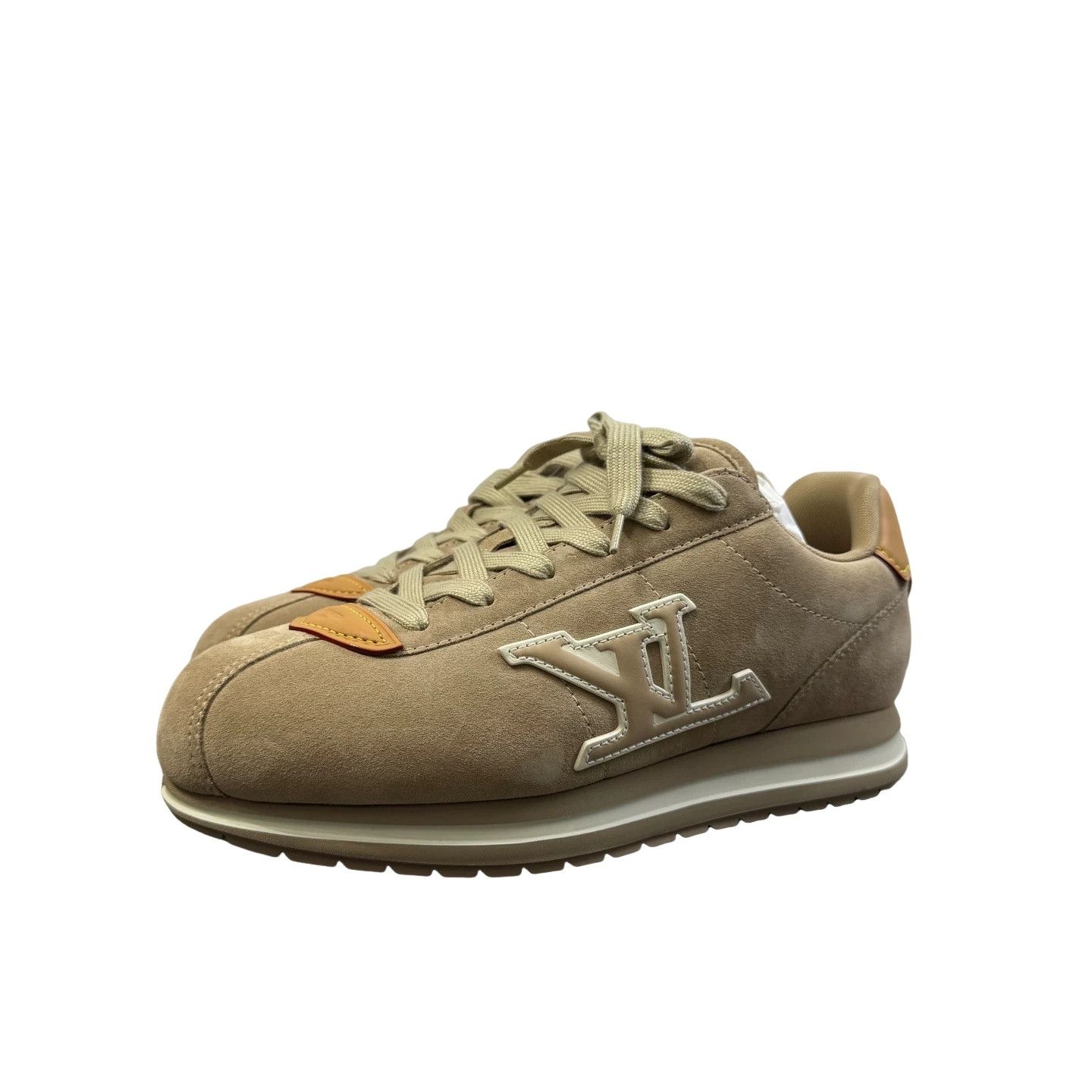 Louis Vuitton Louis Vuitton Beige Suede Sneakers Size 9 Size US 9 / EU 42 - 1 Thumbnail