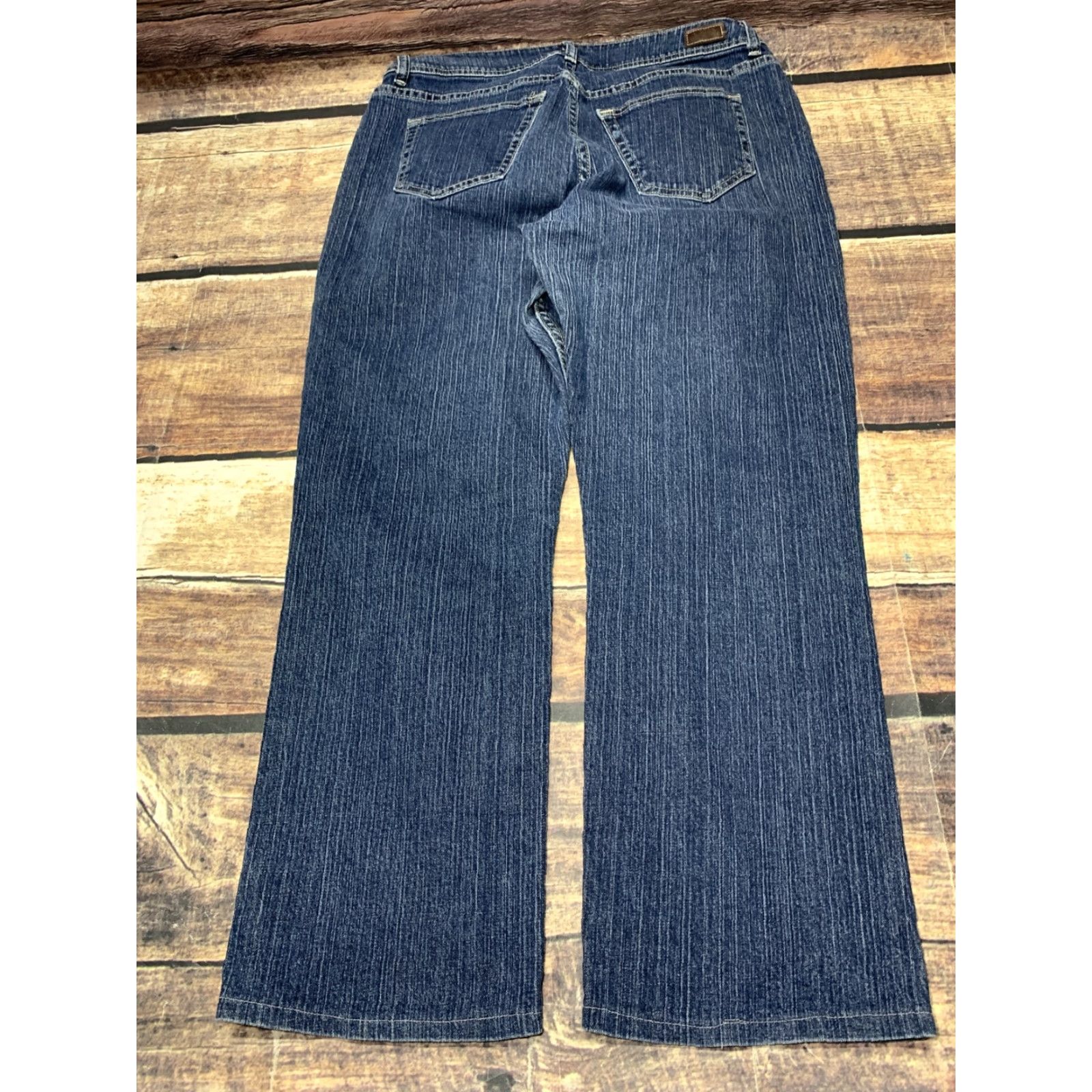 Lee Lee Riders Women's Blue Jeans Straight Leg Jean 16P 34 x 27 Stretch Size 38" / US 16 / IT 52 - 3 Thumbnail