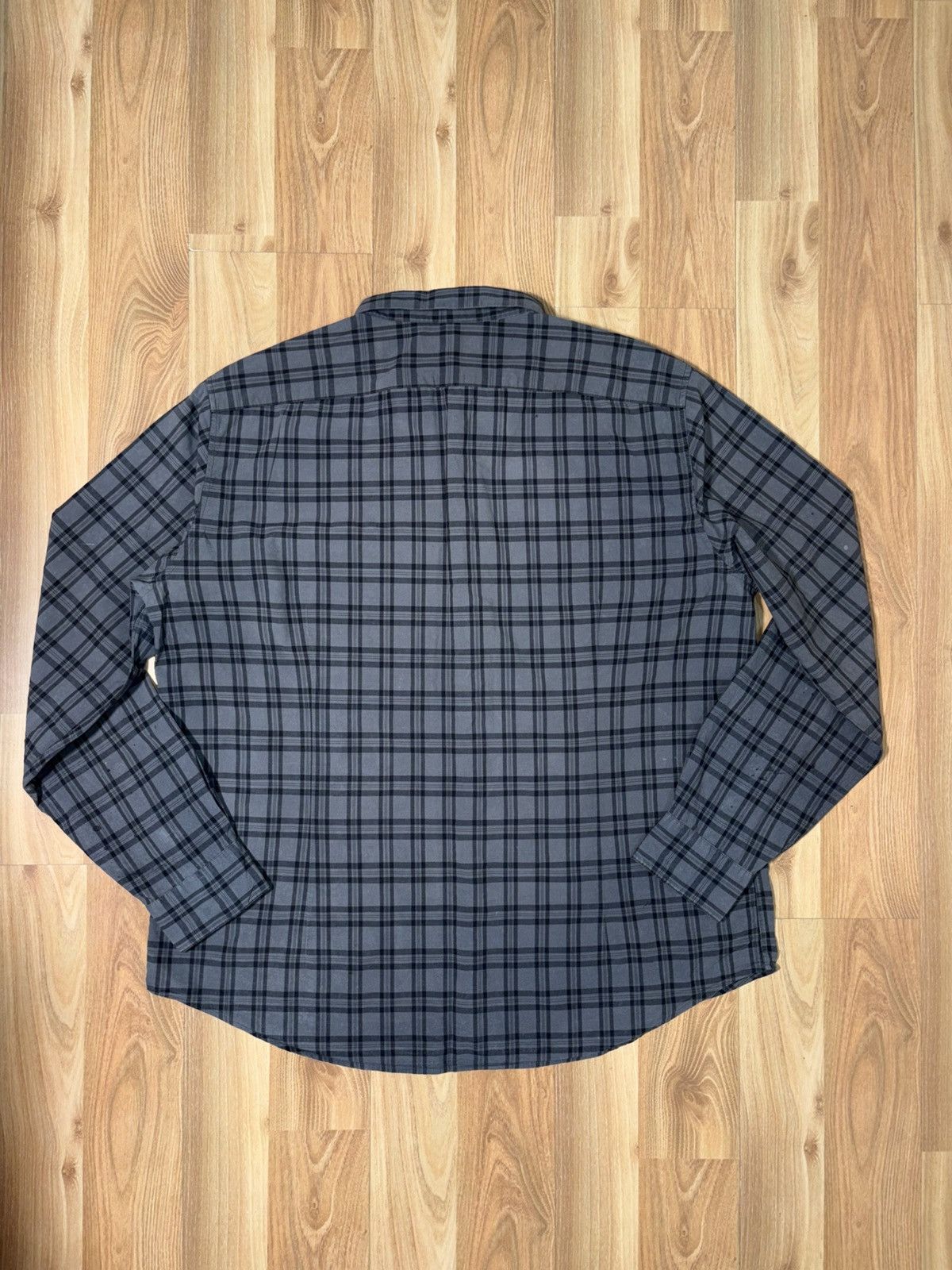 John Varvatos John Varvatos U.S.A. Grey Plaid Paint Splatter Shirt XXL Size US XXL / EU 58 / 5 - 2 Thumbnail