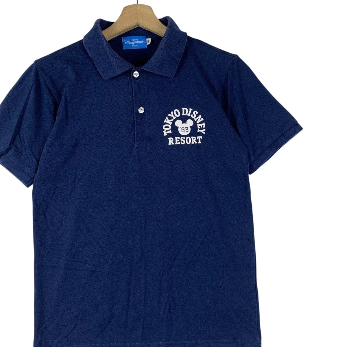 Disney Vintage TOKYO DISNEY RESORT Mickey Mouse Polo Tee Shirt Top Size S / US 4 / IT 40 - 3 Thumbnail