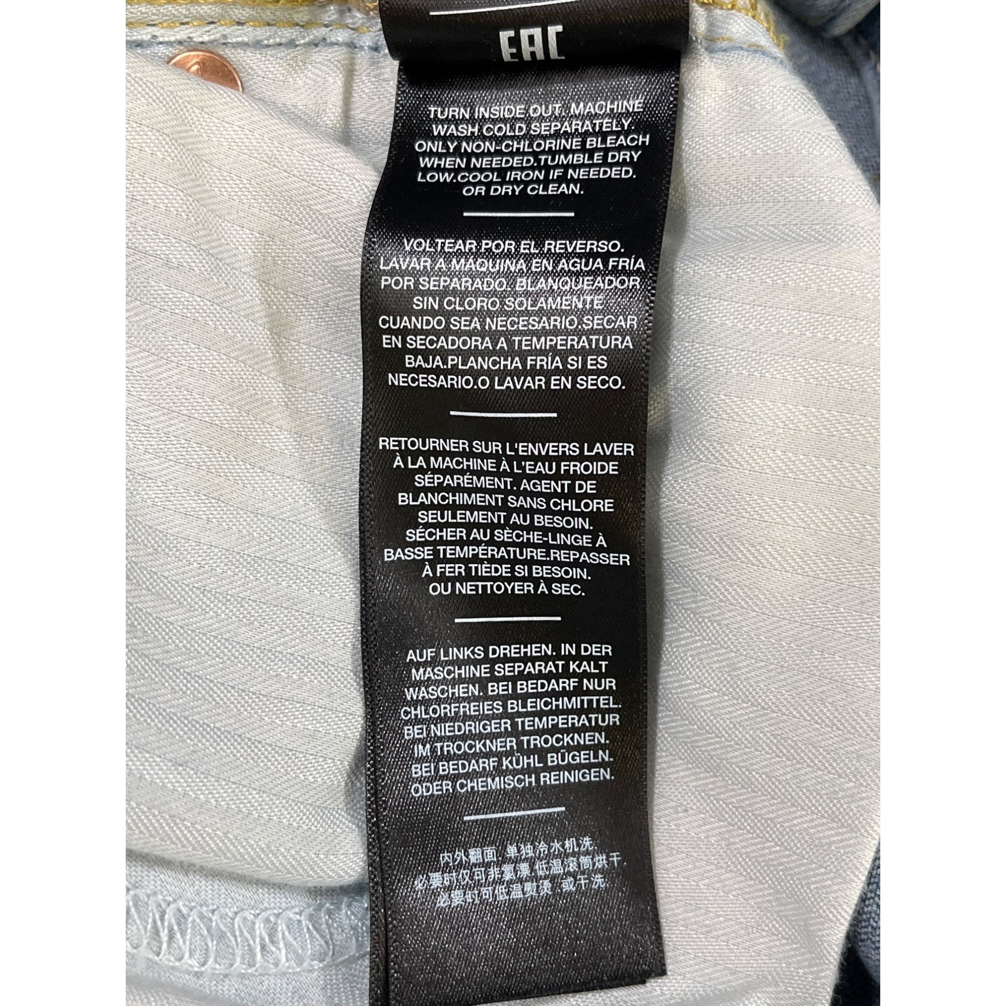 7 For All Mankind 7 For All Mankind Women's Blue High Waisted Jeans/Skinny Siz Size 28" / US 6 / IT 42 - 8 Thumbnail