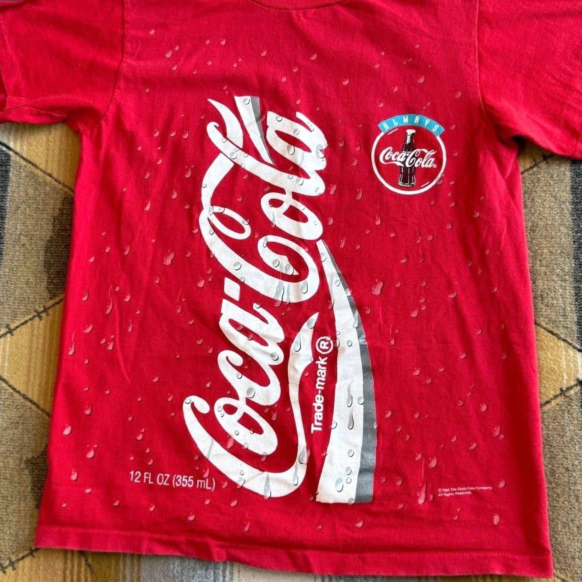 Doublet VINTAGE Coca Cola AOP T-Shirt Mens Small Red 90s 1994 Double Sided Made In USA Short Sleeve Graphic Print Size US S / EU 44-46 / 1 - 5 Thumbnail