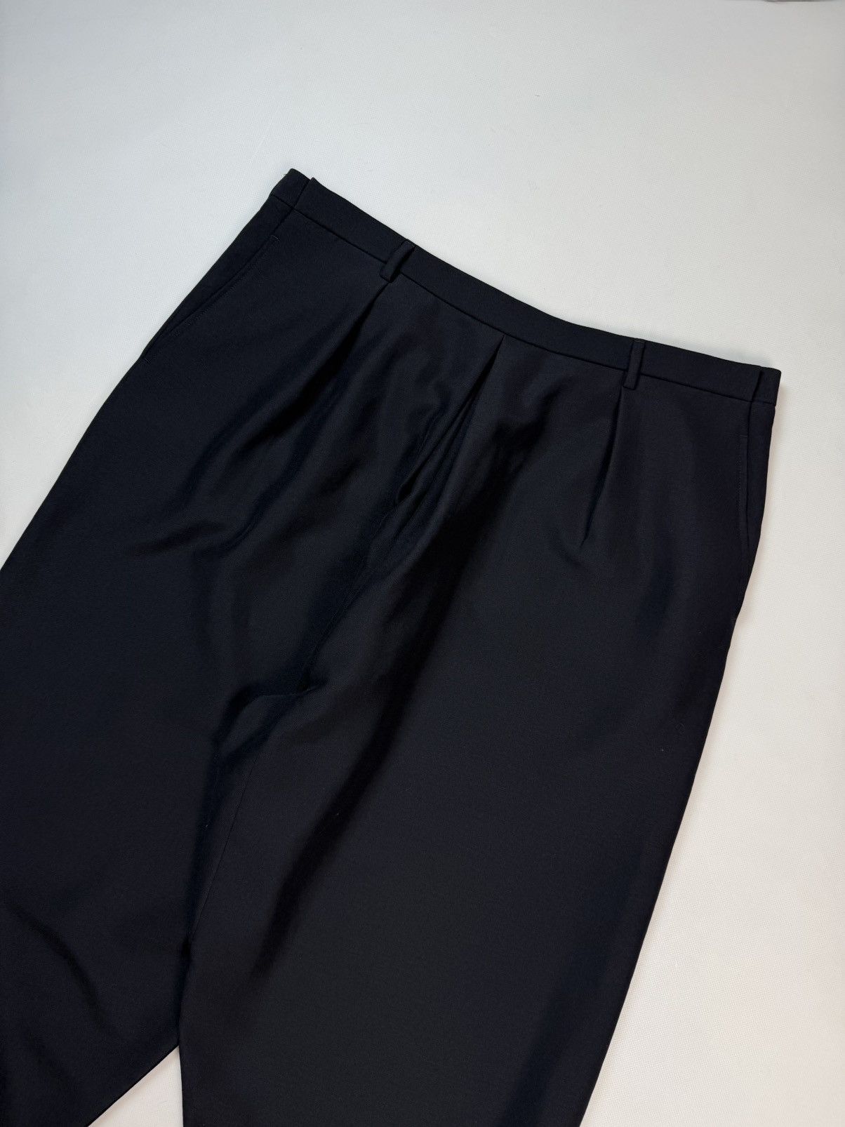 Saint Laurent Paris Saint Laurent Wool Wide Leg Baggy Drop Crotch Trousers Pants Size US 36 / EU 52 - 2 Thumbnail