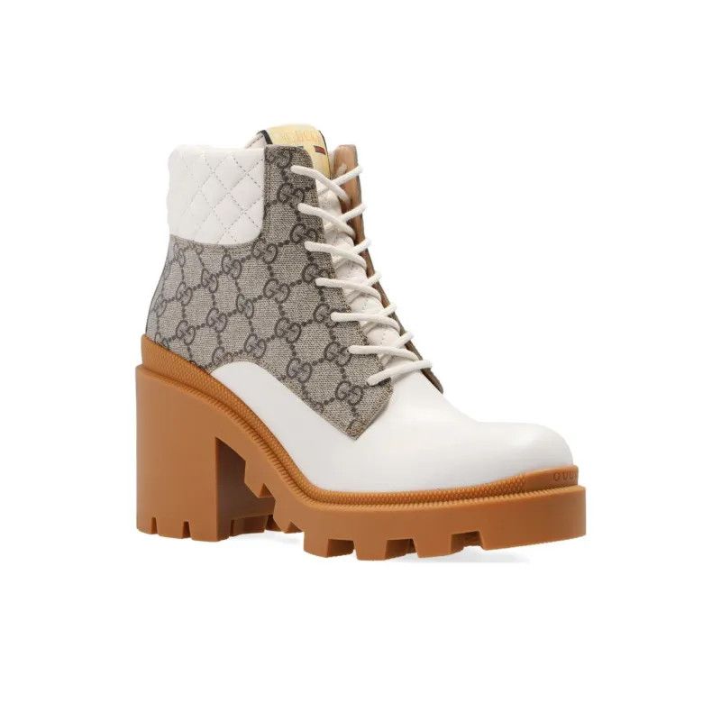 Gucci o1s1wg110225 Women's GG Ankle Boots in Multicolor Size US 11 / IT 41 - 3 Thumbnail