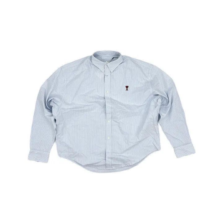 AMI AMIPARIS Logo Long Sleeve Button-Up Shirt -2507 Size US L / EU 52-54 / 3 - 2 Thumbnail