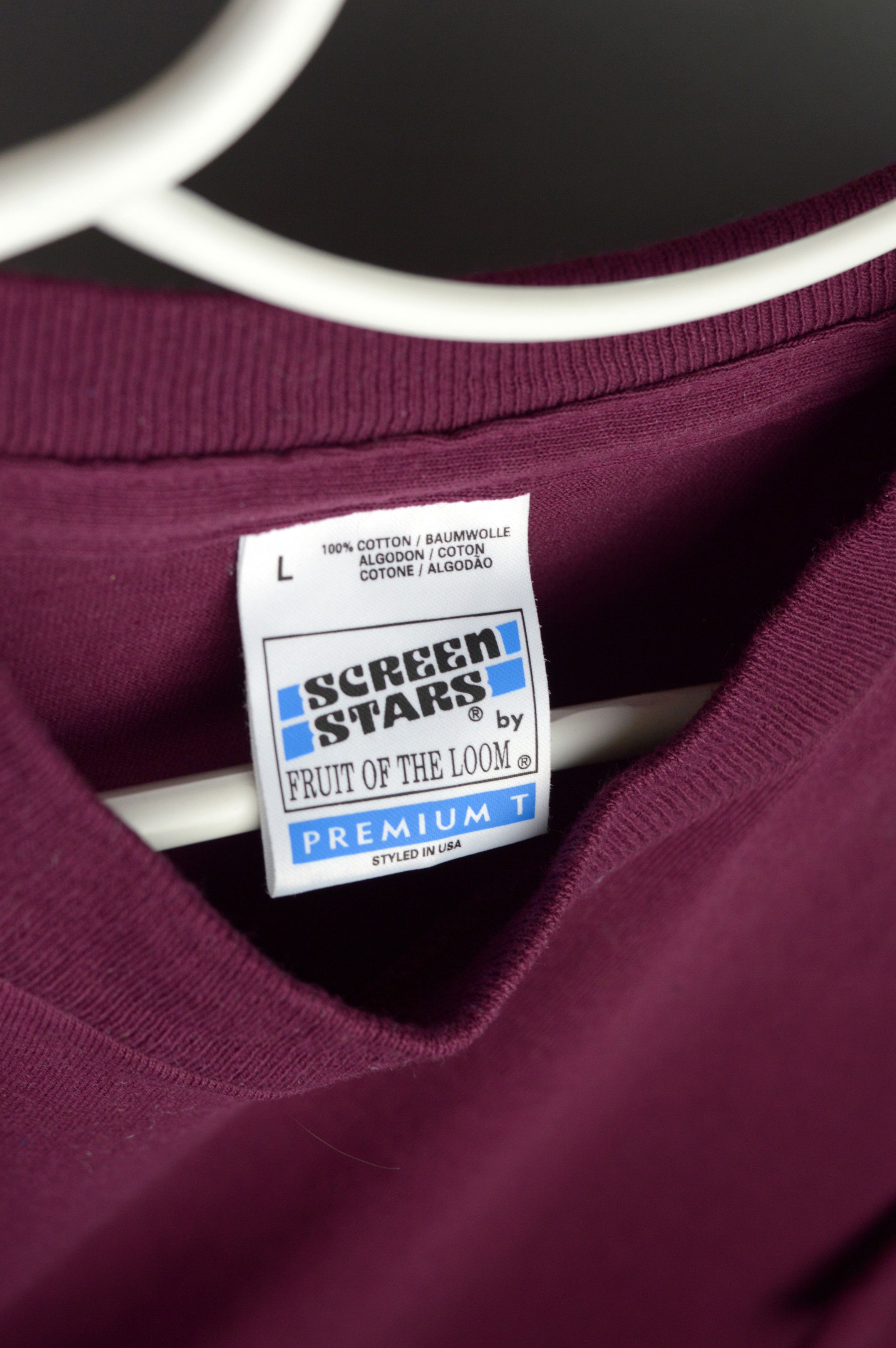 Fruit Of The Loom × Vintage Vintage Fruit Of The Loom 90s Blank t shirt Size US L / EU 52-54 / 3 - 2 Thumbnail