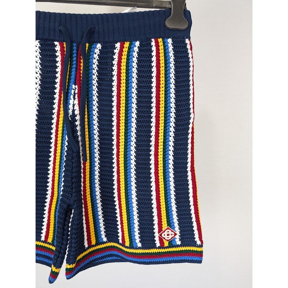 Casablanca o1rshd1 DUP / Cotton Crochet Shorts in Navy Size US 32 / EU 48 - 4 Thumbnail