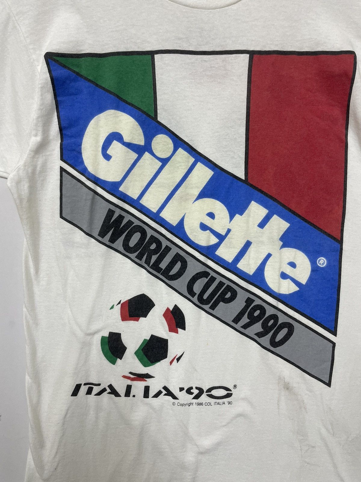 Vintage Vintage World Cup 90s Italia Gillette Size US S / EU 44-46 / 1 - 2 Thumbnail