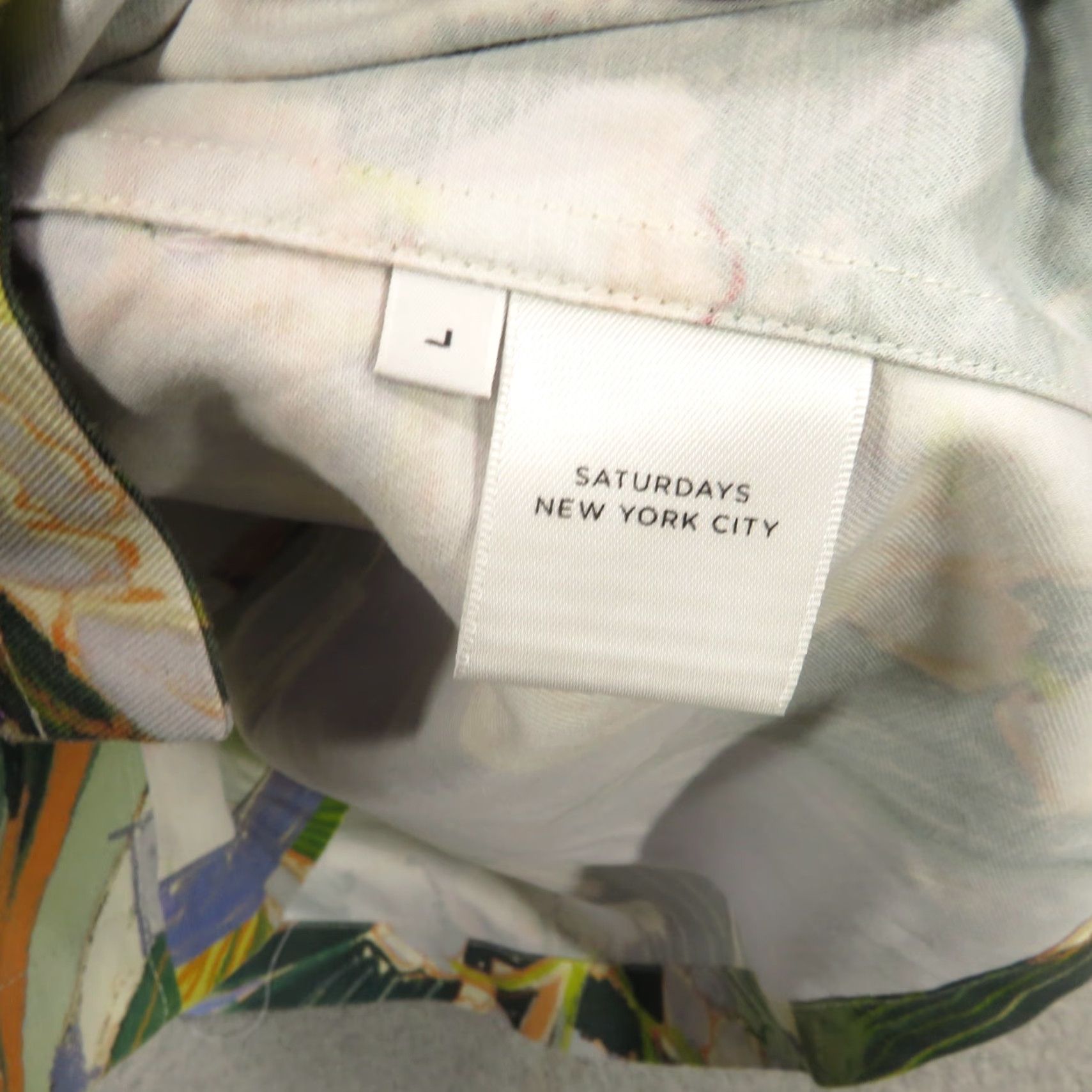 Saturdays NYC Saturdays NYC Shirt Womens Large Floral Tencel Camp Collar Dani Garden Floral Size L / US 10 / IT 46 - 6 Thumbnail