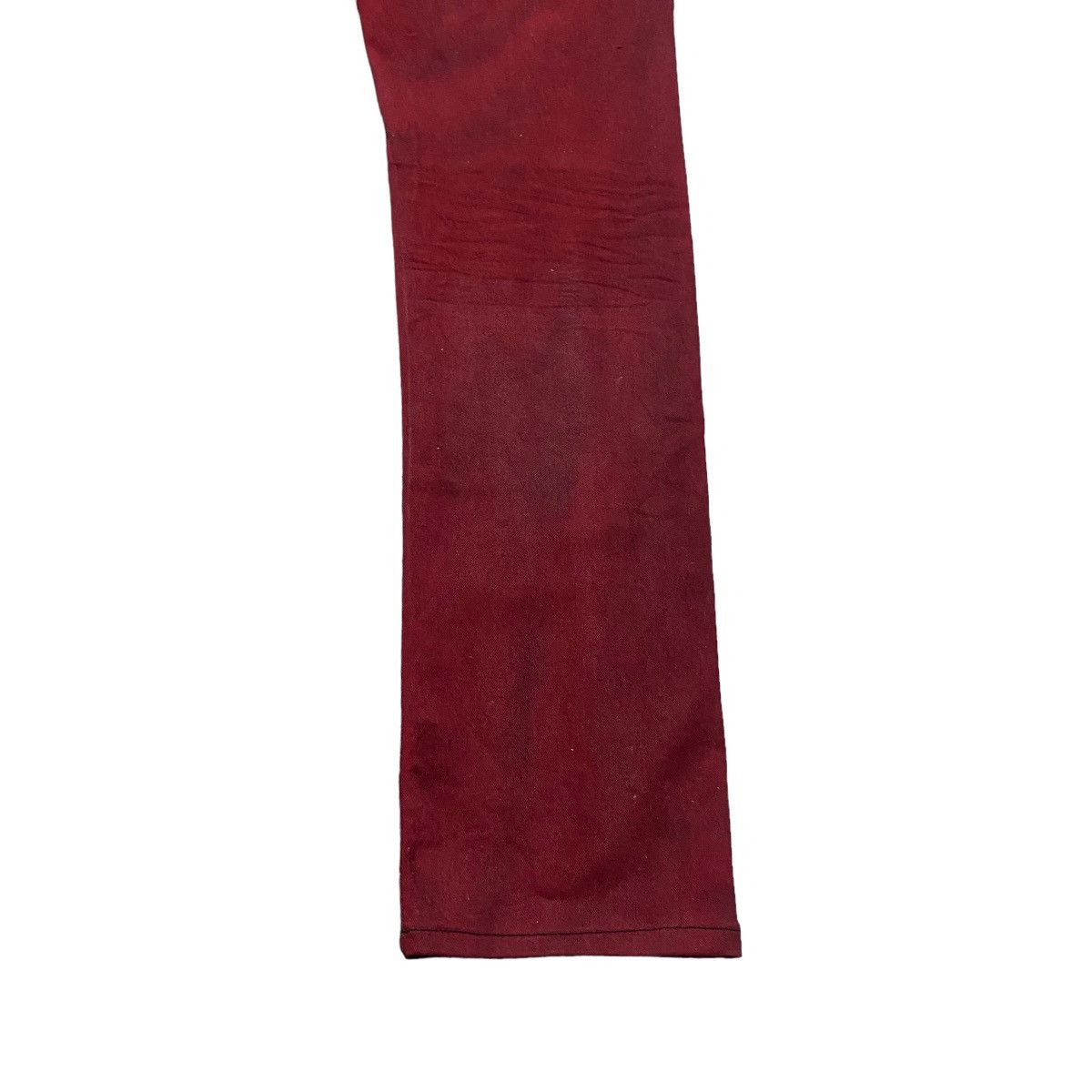 Roen RAT ROEN Blood Red Waxed Skinny Jeans Size US 32 / EU 48 - 16 Thumbnail