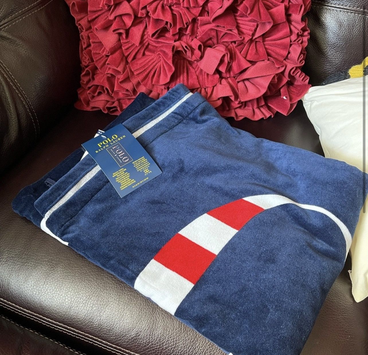 Polo Ralph Lauren NWT-RALPH LAUREN Red White & Navy “Stars and Stripes” POLO Size ONE SIZE - 2 Thumbnail