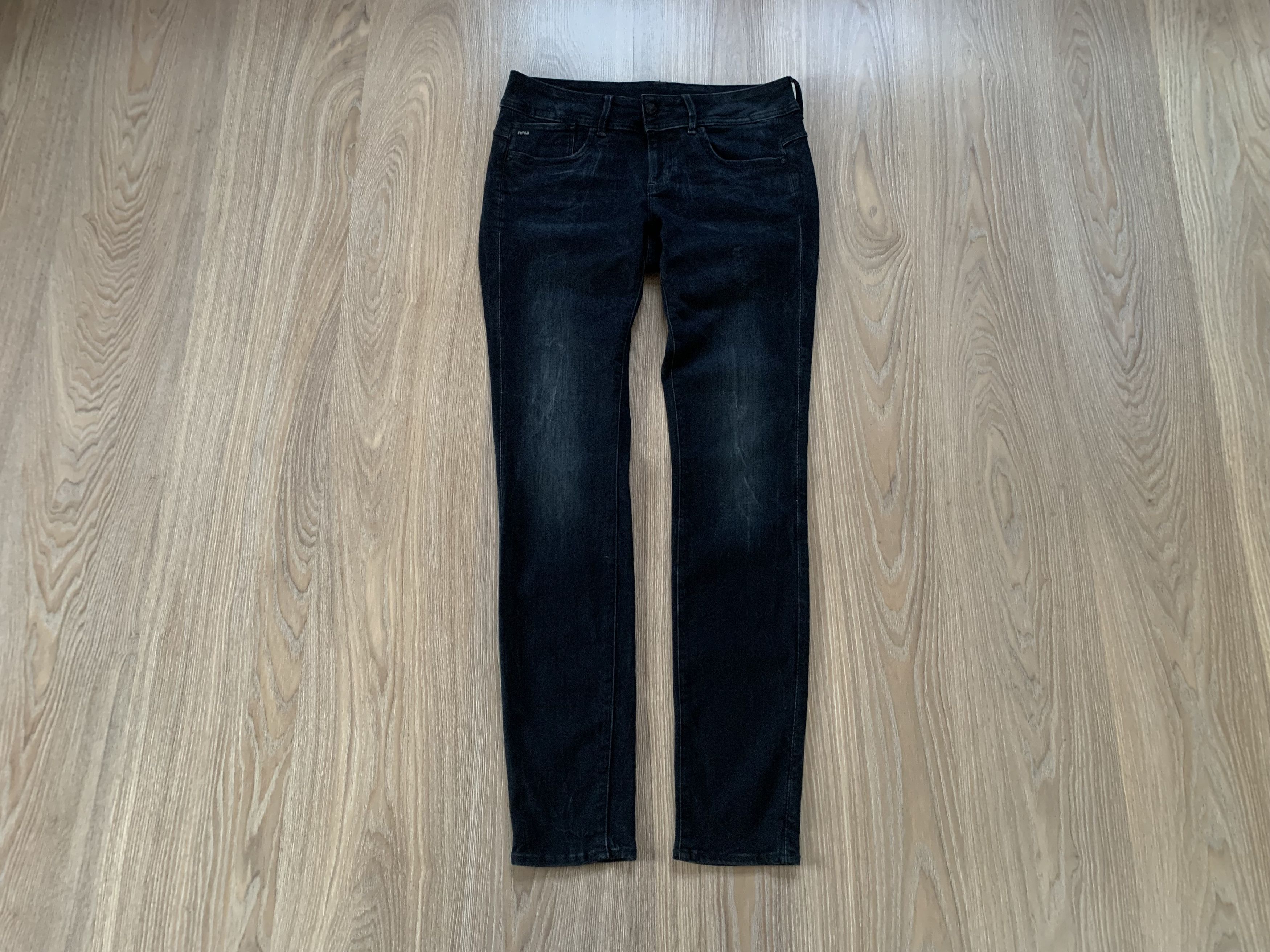 Denime G-Star RAW Lynn Mid Skinny Black Jeans Size 31" - 1 Thumbnail