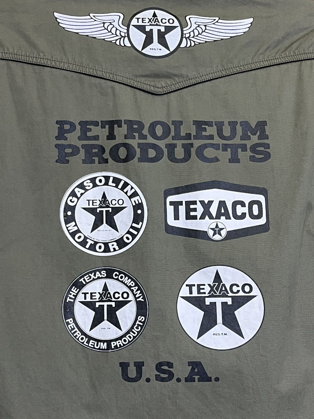 American Apparel GRAIL🔥TEXACO USA PETROLEUM TEXAS COMPANY BUTTON UPS SHIRT Size US M / EU 48-50 / 2 - 8 Thumbnail