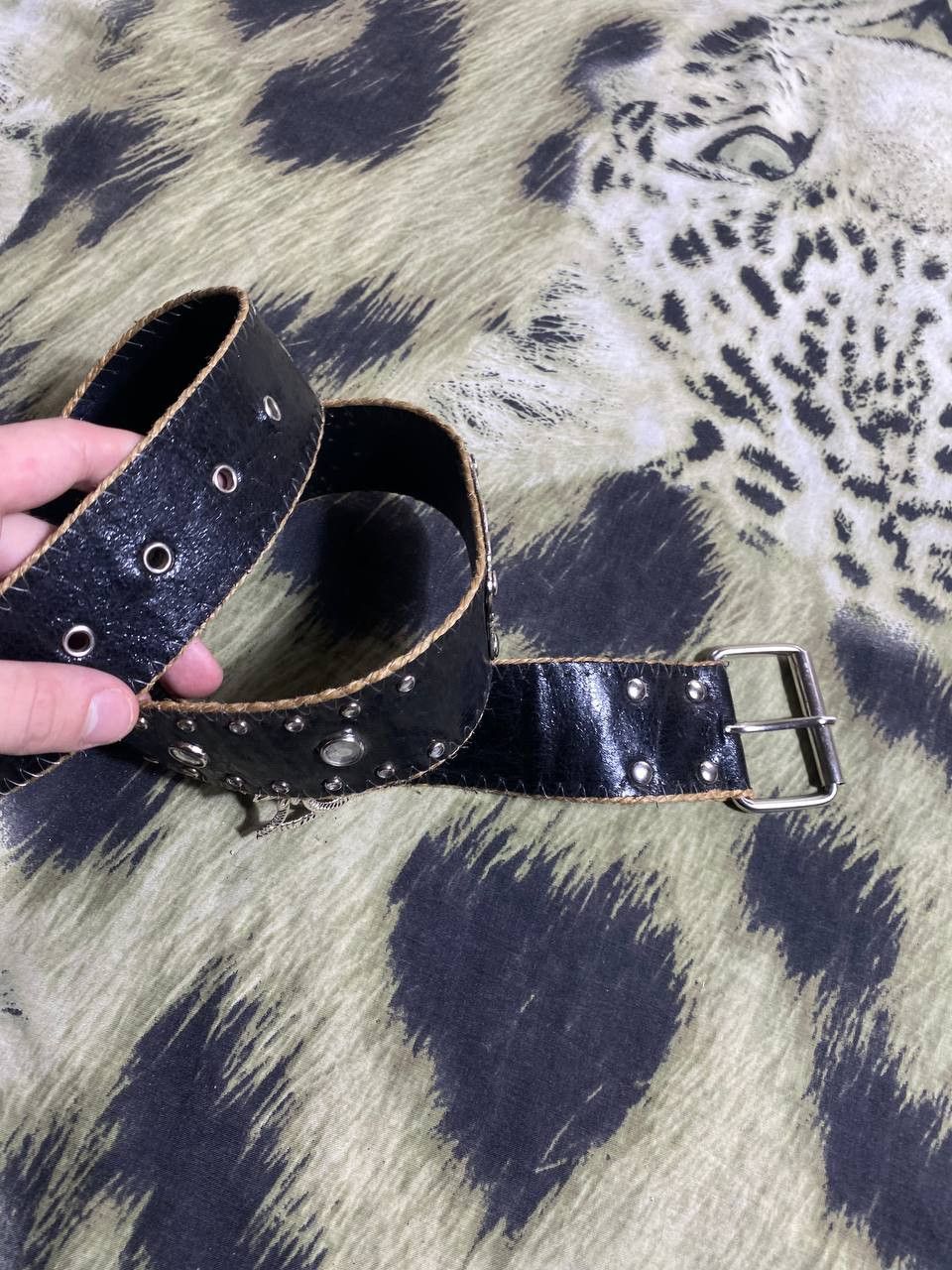 Japanese Brand Avant-garde Belt With Heavy Metal Chain Punk Emo Rock Goth Size ONE SIZE - 4 Thumbnail