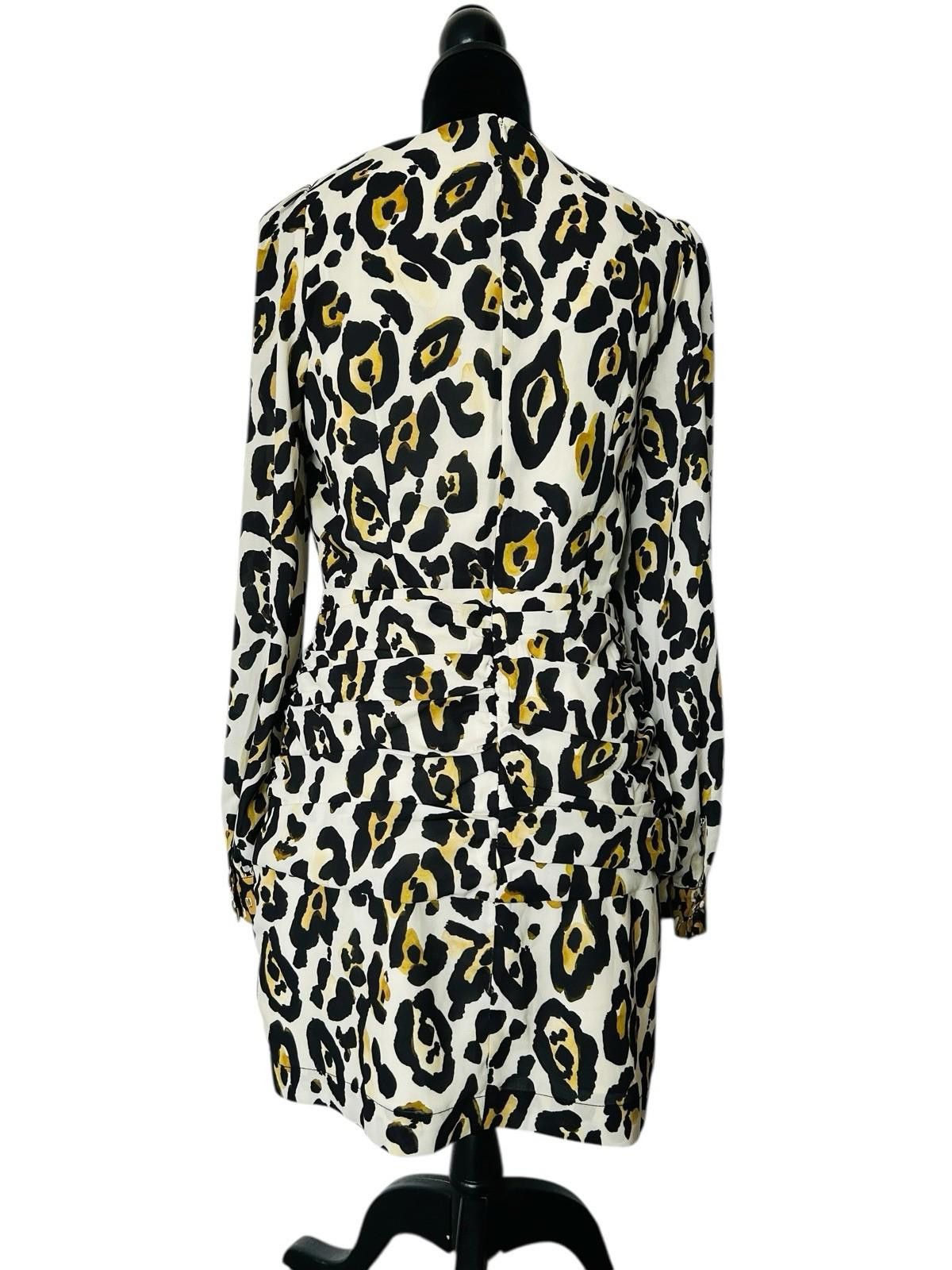 Other Vestire dress leopard long sleeved - Size AU 10 US 6 (009) Size M / US 6-8 / IT 42-44 - 7 Thumbnail