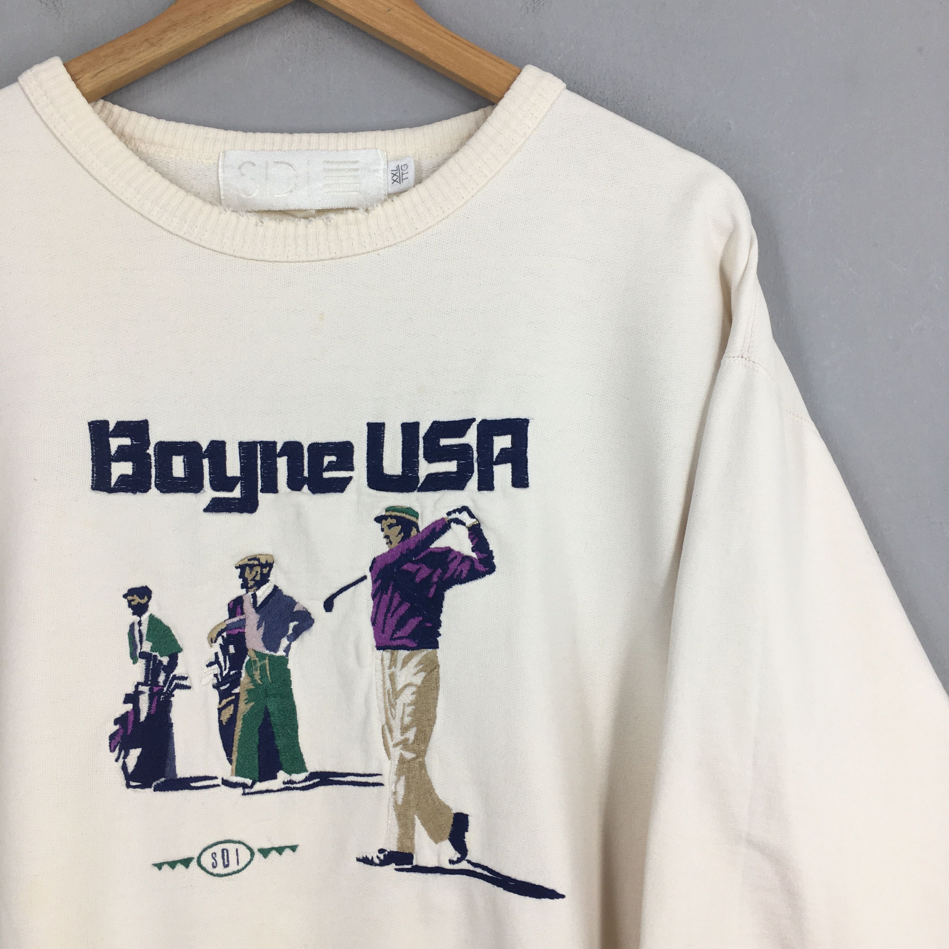 Vintage Vintage 90’s Boyne Golf Michigan Sweatshirt Large Size US L / EU 52-54 / 3 - 2 Thumbnail