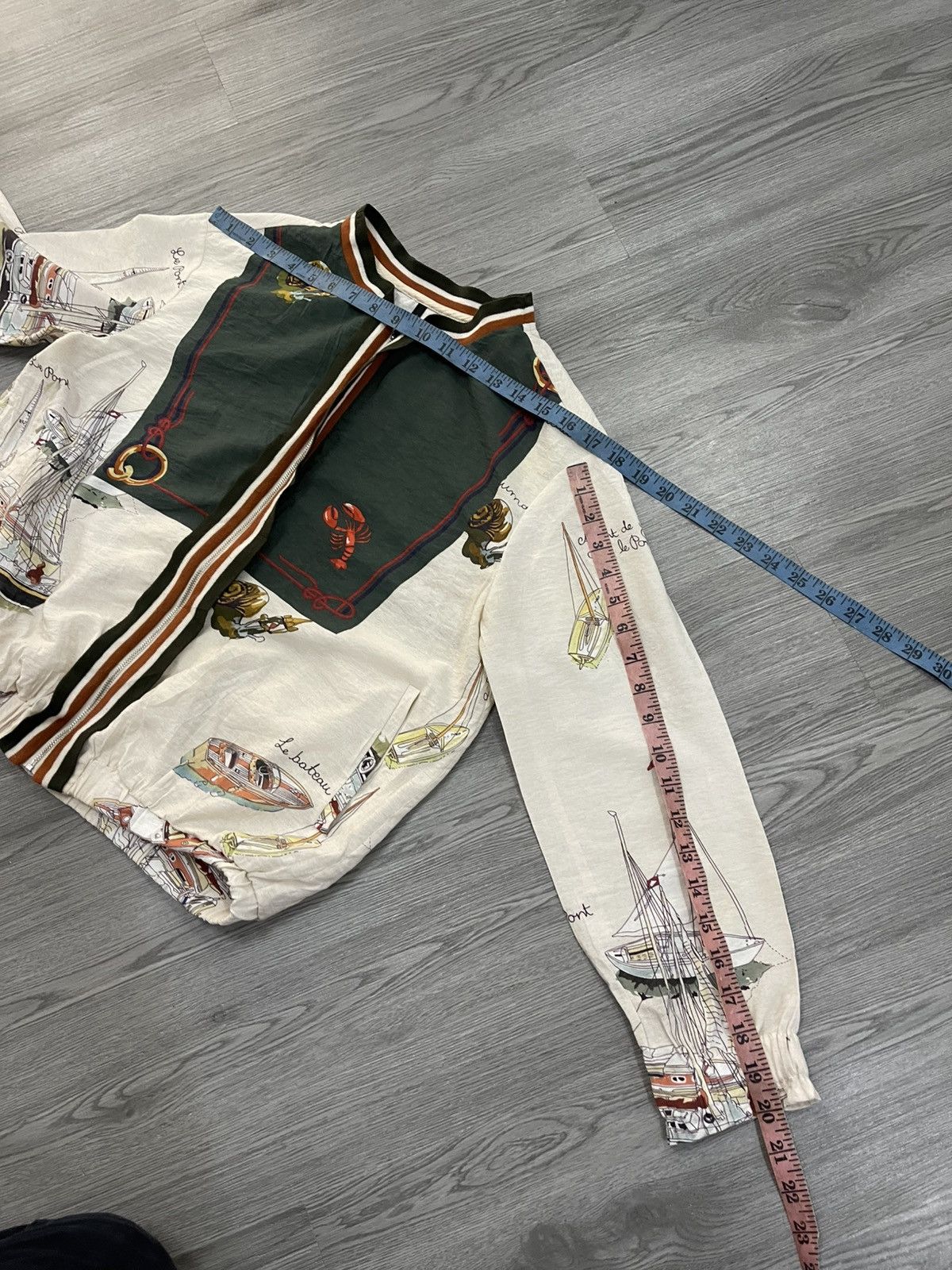 Benetton Benetton Sailing Rayon Light Jacket Size M / US 6-8 / IT 42-44 - 10 Thumbnail